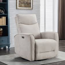 Dickie 29.1" Wide Modern and Soft Touch Fabric Swivel and Glider