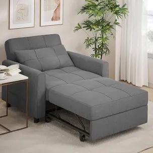sofa bed 3in1 convertible sleeper chair with adjustable backrest
