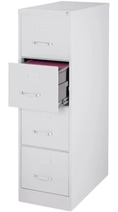 14.25”x46.38”x18” 4 - Drawer Steel File Cabinet