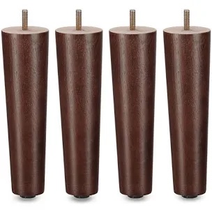 Aadirath 4 Round Walnut Wood Legs