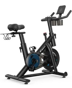 S26 Magnetic Exercise Bike with Dumbbell Rack