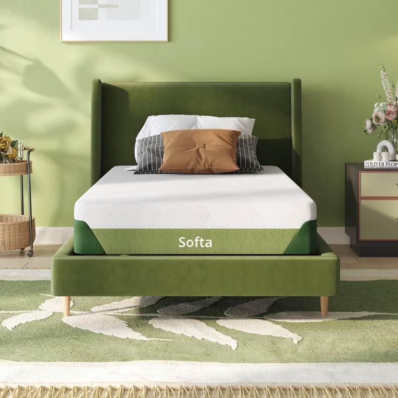 Cooling Gel Memory Foam Mattress with Bamboo Cover – Fiberglass-Free, Medium Firm, CertiPUR-US Certified XL twin 