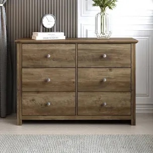 Tevrat 6 Drawers Double Dresser