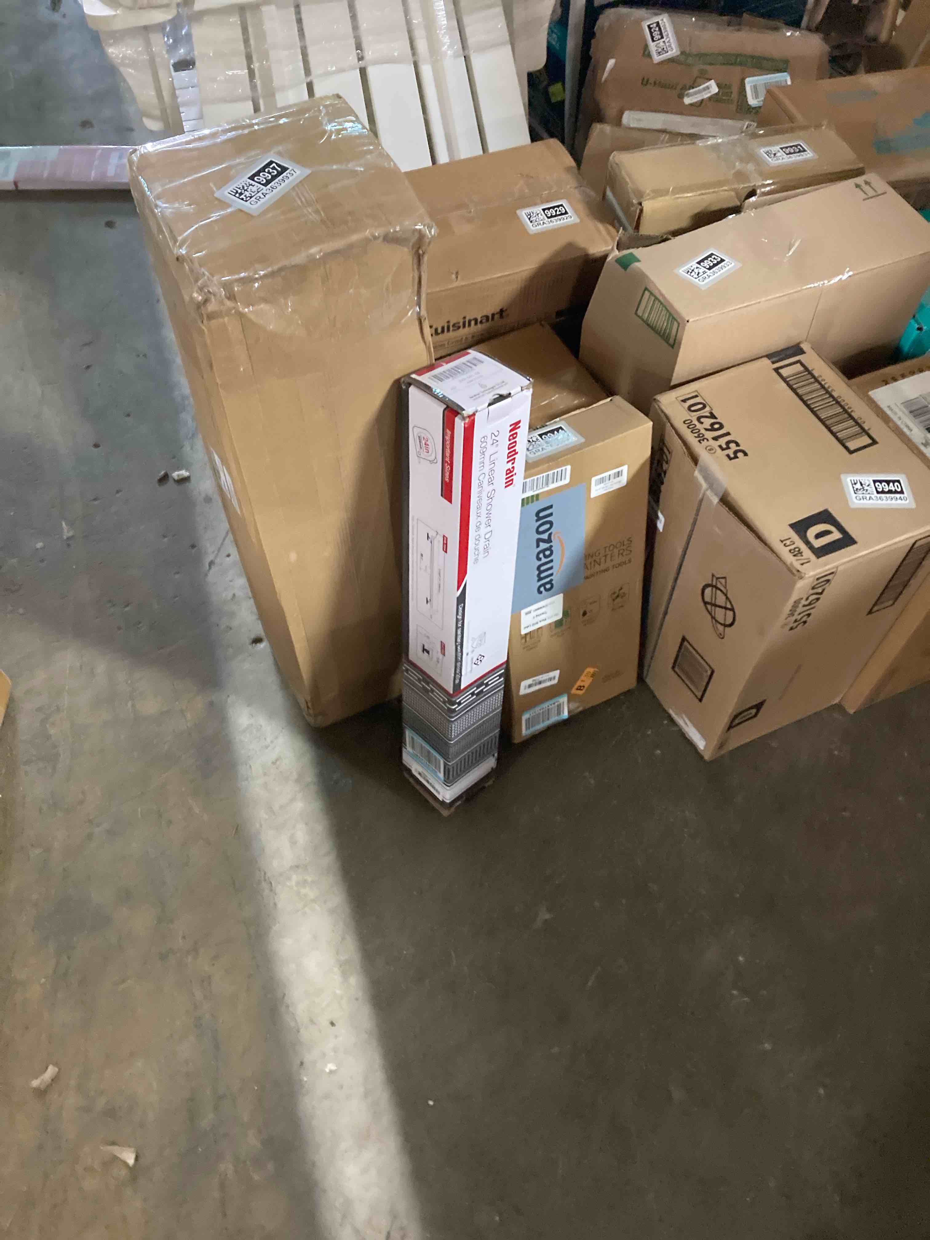 Condition photo showing New/Like New for Neodrain 24 Inch Rectangular Linear Shower Drain with Brick Pattern Grate, Brushed 304 Stainless Steel Bathroom Floor Drain, Shower Floor Drain & Hair Strainer, CUPC Certified Stainless 24 In