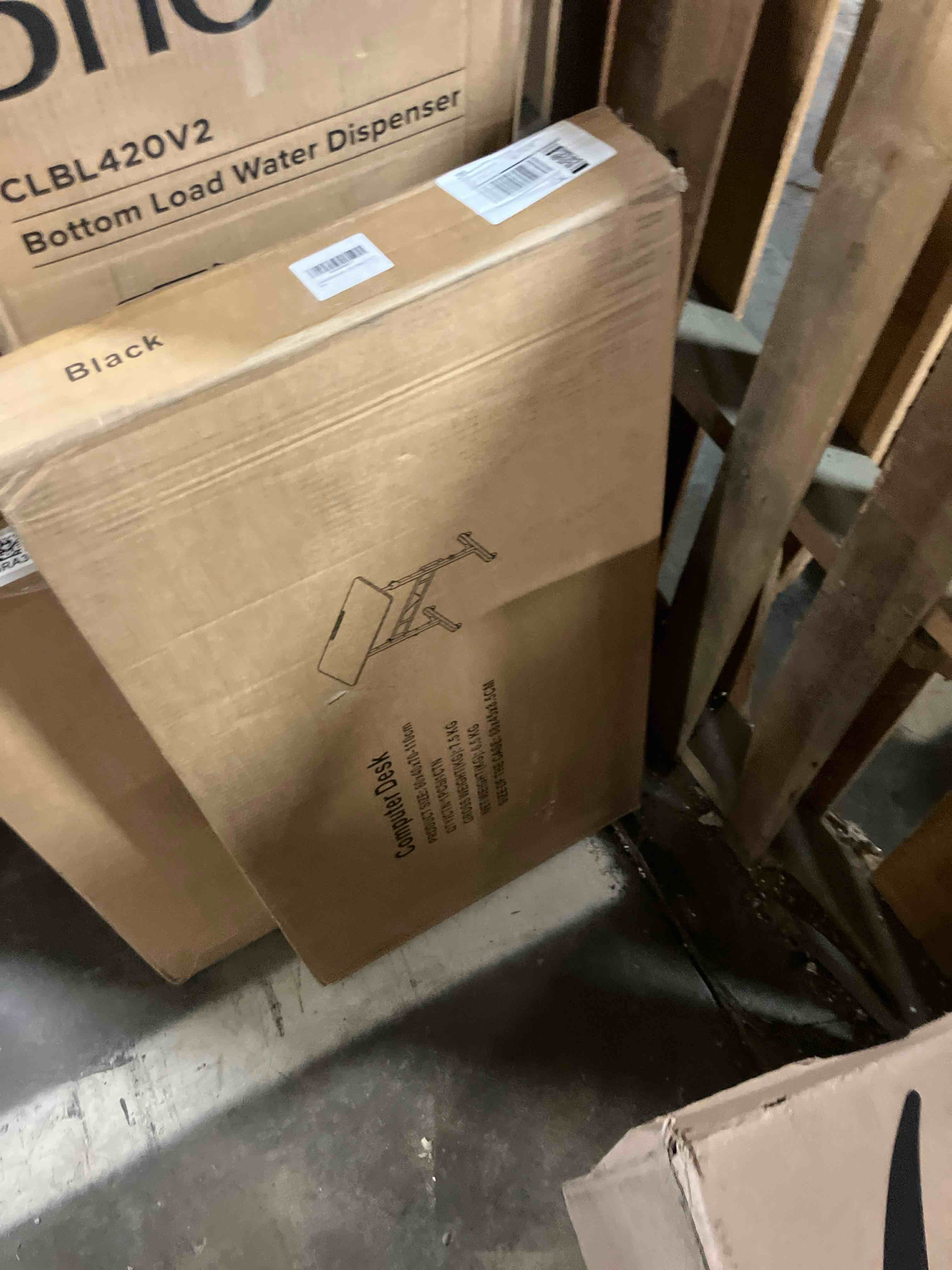 Condition photo showing New/Like New for Standing Desk Adjustable Height, Mobile Stand Up Desks with Wheels Small Computer Desk Rolling Desk, Portable Laptop Desk Black Standing Table Sit Stand Home Office Desks 16"x31.5" Height 27"-43.5"