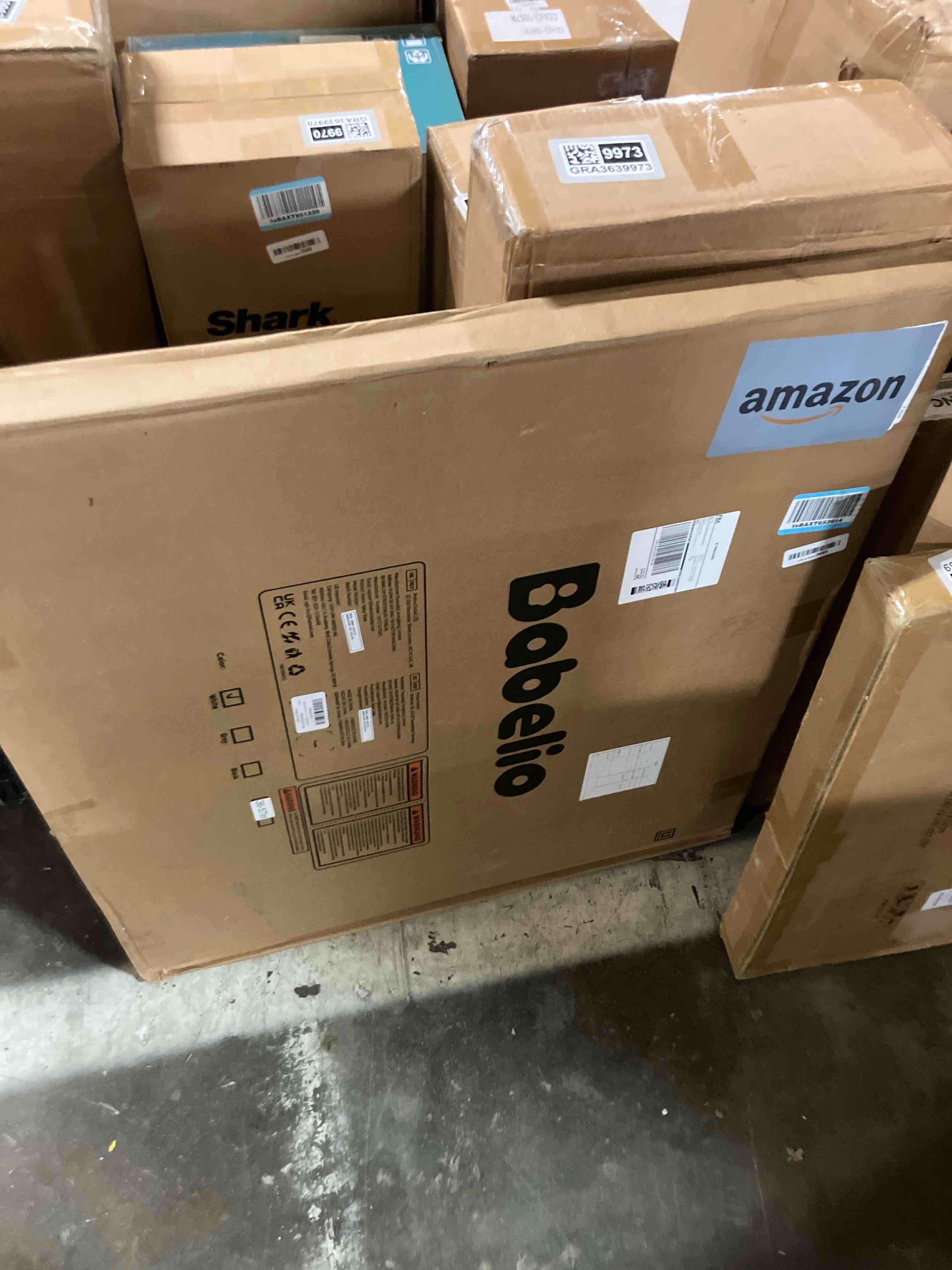 Condition photo showing New/Like New for Babelio 36.5-57" Extra Wide Baby Gate with Cat Door,Auto Close&Two Way Swing,Pressure Mounted Dog Gates for Stairs,Doorways,Includes 4 Wall Cups and 3 Extension Pieces,White White 36.5-57" Wide,30" Tall