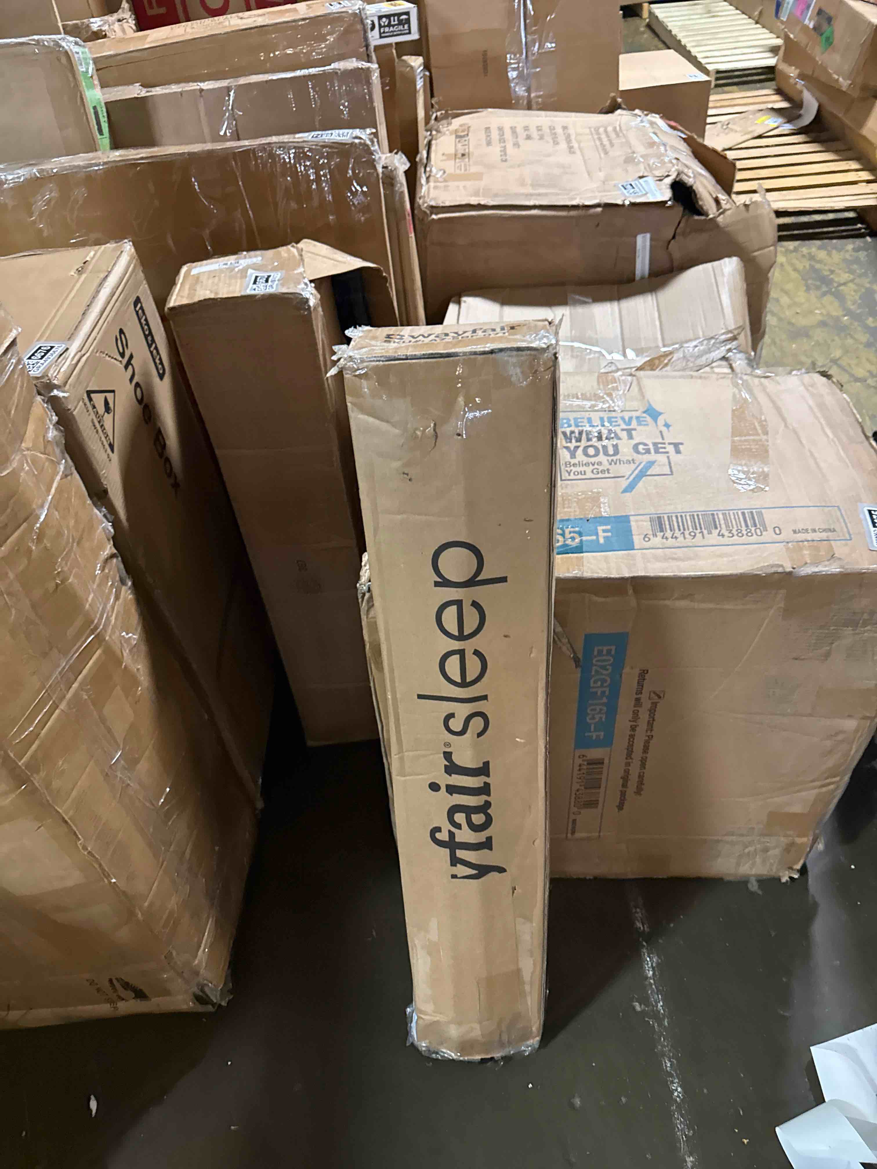 Condition photo showing New/Like New for zinus michelle compack 6-leg support bed frame, for box spring and mattress set, twin, black (az-sbf-07t) black twin 7 inch box spring required + without slats