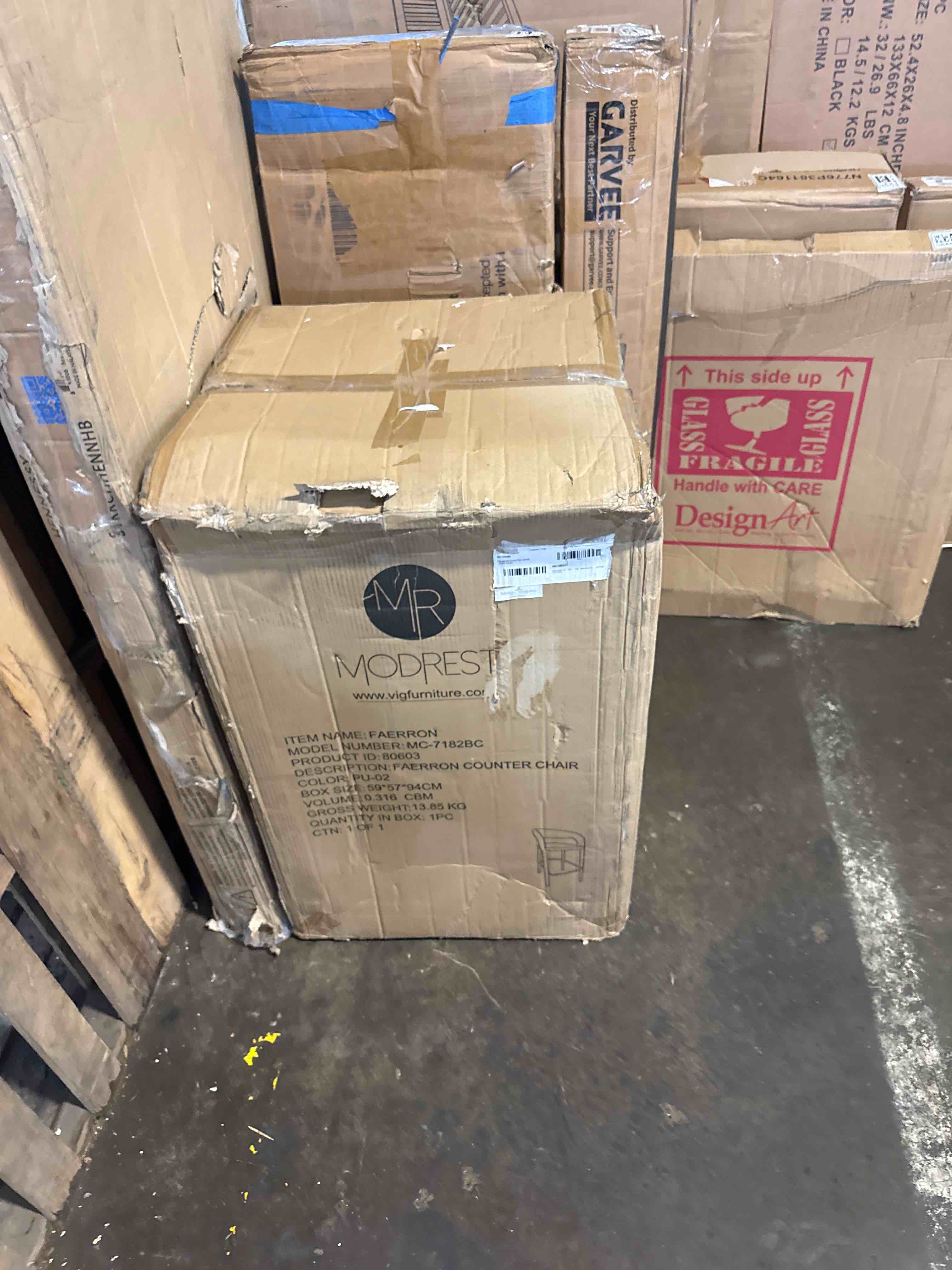 Condition photo showing New/Like New for faerron - modern grey fabric counter