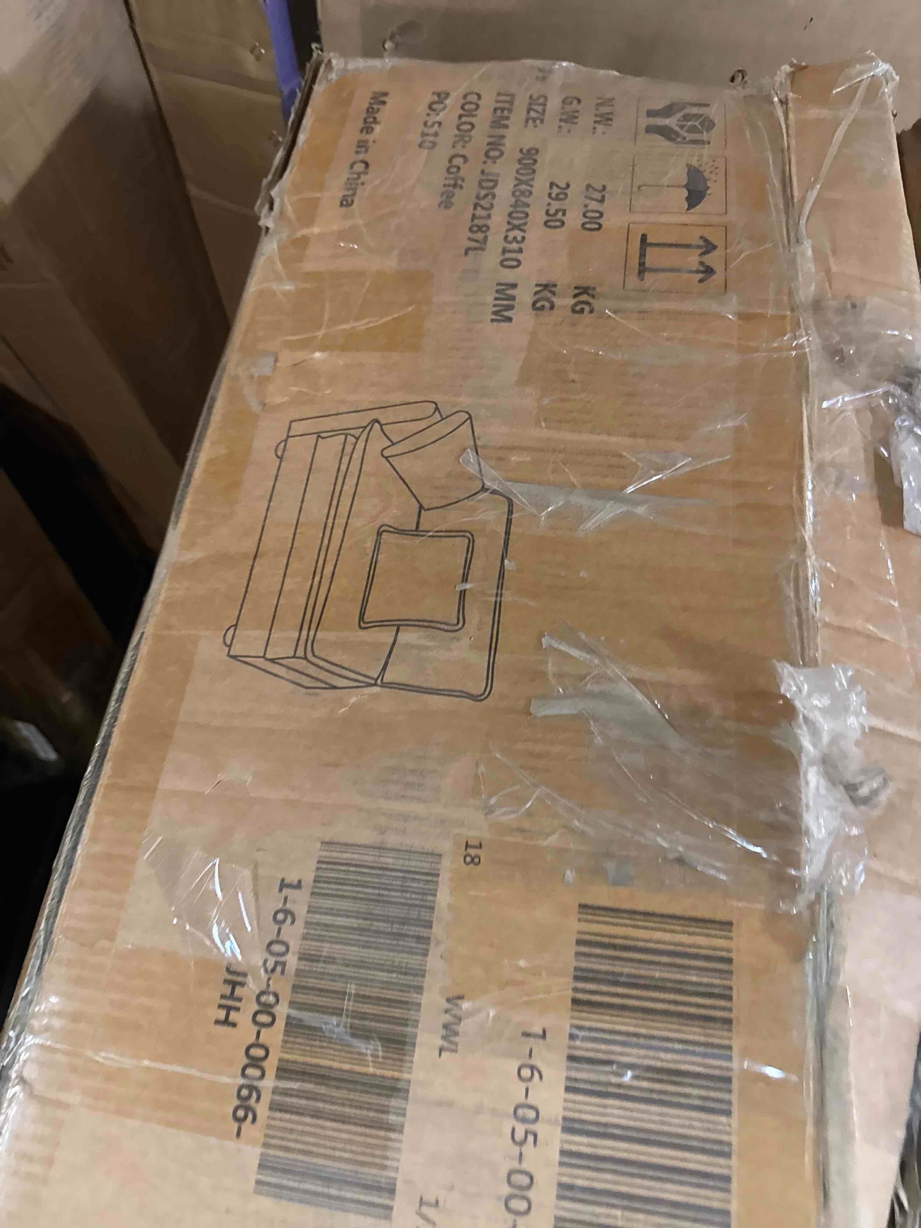 Condition photo showing Good Condition for ease moose corner module for chenille sectional couch
