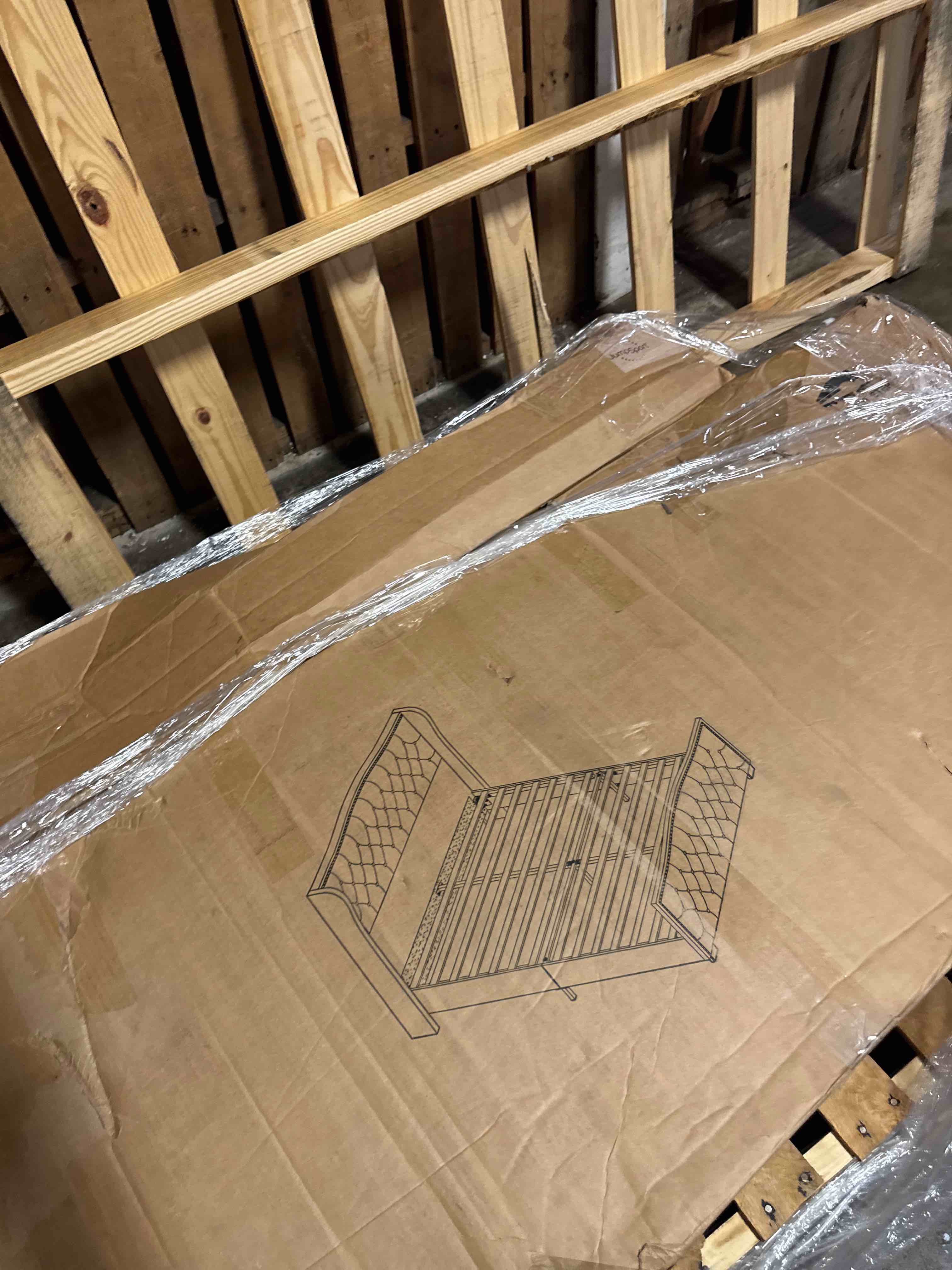 Condition photo showing New/Like New for koorlian queen size upholstered bed frame with storage headboard and 4 dustproof drawers, 51'' tall led platform bed frame with adjustable headboard, usb/type-c charging and side storage, off white