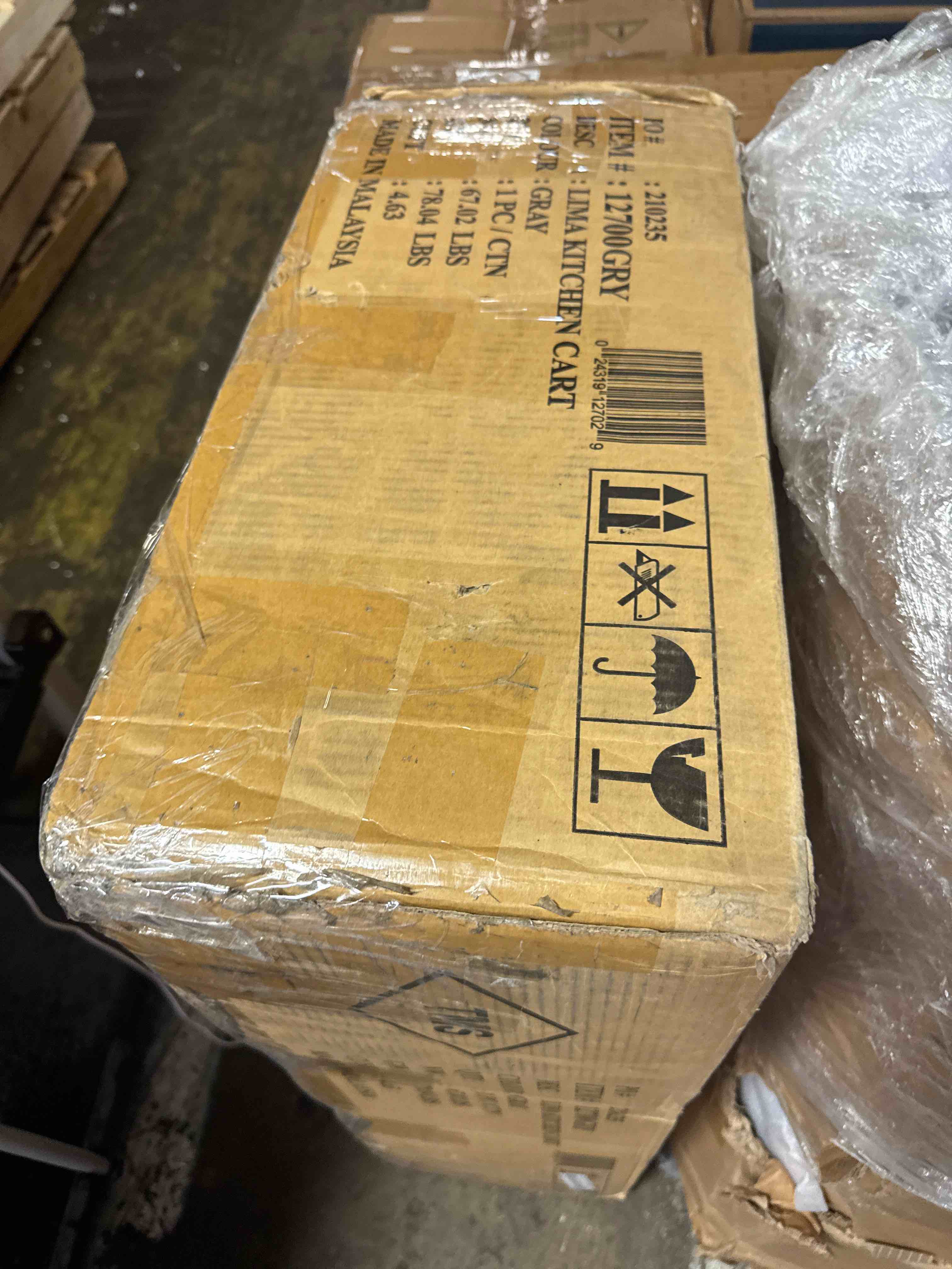 Condition photo showing New/Like New for tms lima kitchen cart, grey