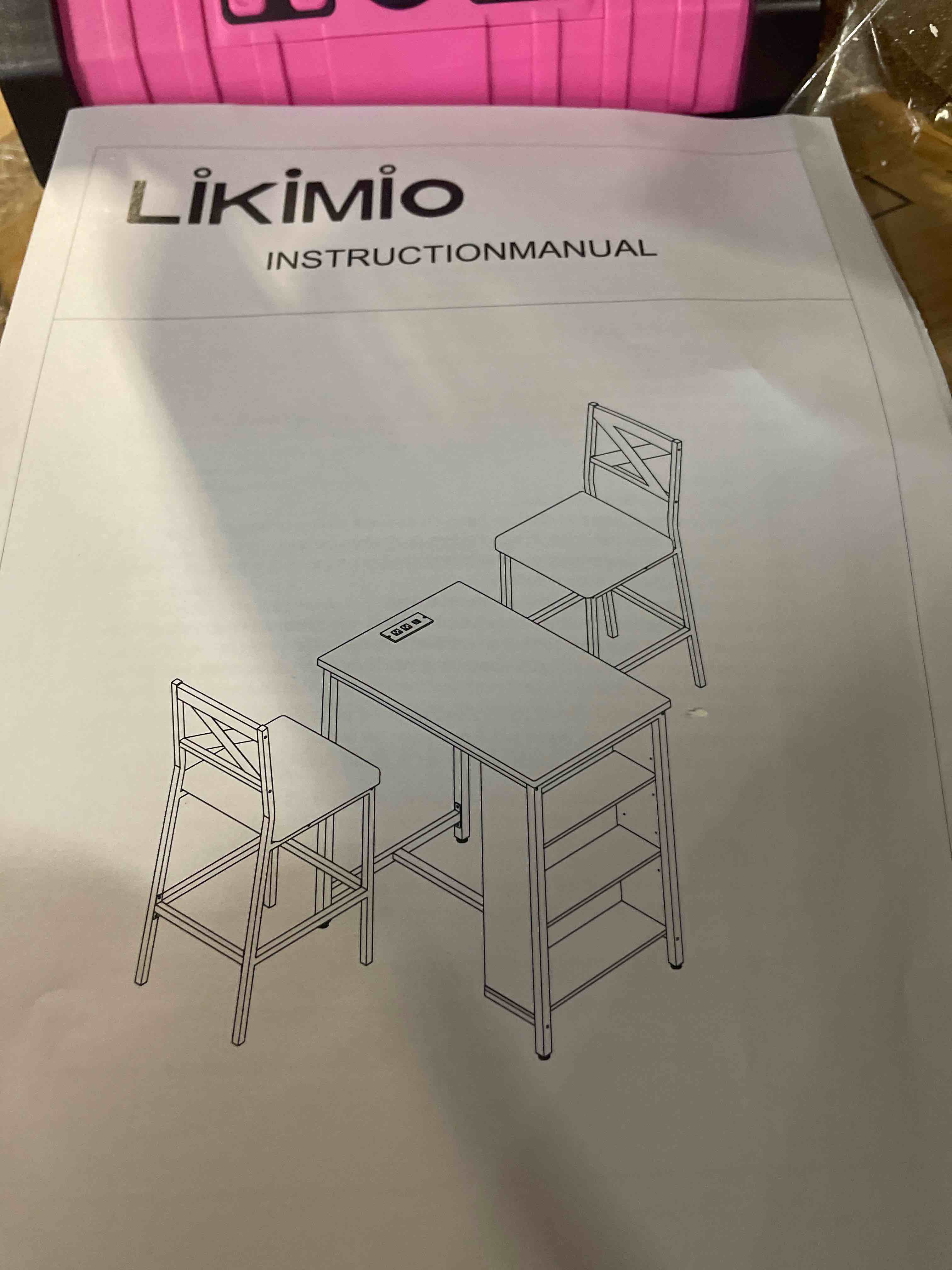 Condition photo showing New/Like New for (green and white)garvee bar table and chairs set, 3 piece bar table set with with flip top extension and storage shelves, dining table set for 2, suitable for small space kitchen apartment, black