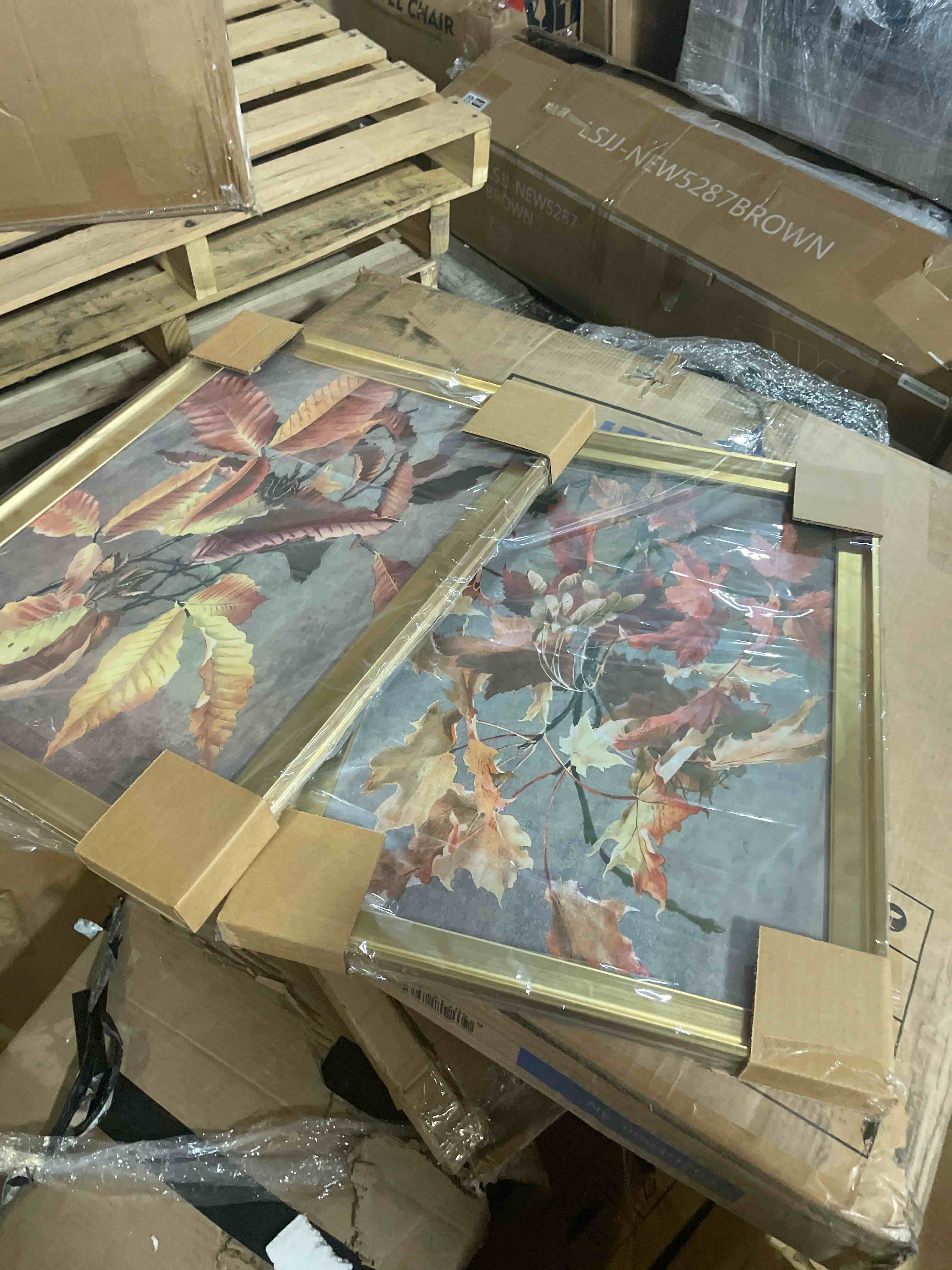 Condition photo showing New/Like New for xtbv1008 " ancient autumn i " 2 - pieces painting print (set of 2)