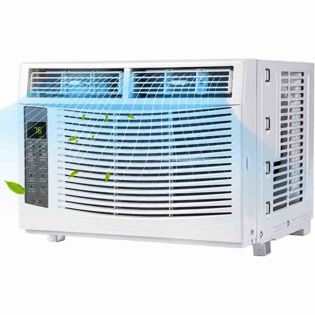 garvee 12000 btu window air conditioner with wi-fi enabled, remote control, cooling up to 550sq.ft