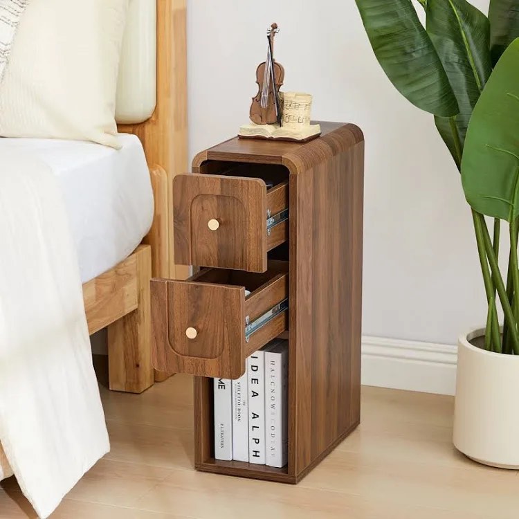 Condition photo showing Good Condition for slim end table, narrow nightstand with 2 drawers and open storage 4674725765 2026.06.03 07:45 pm edt