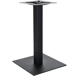 flash furniture column table stand with welded square plate black