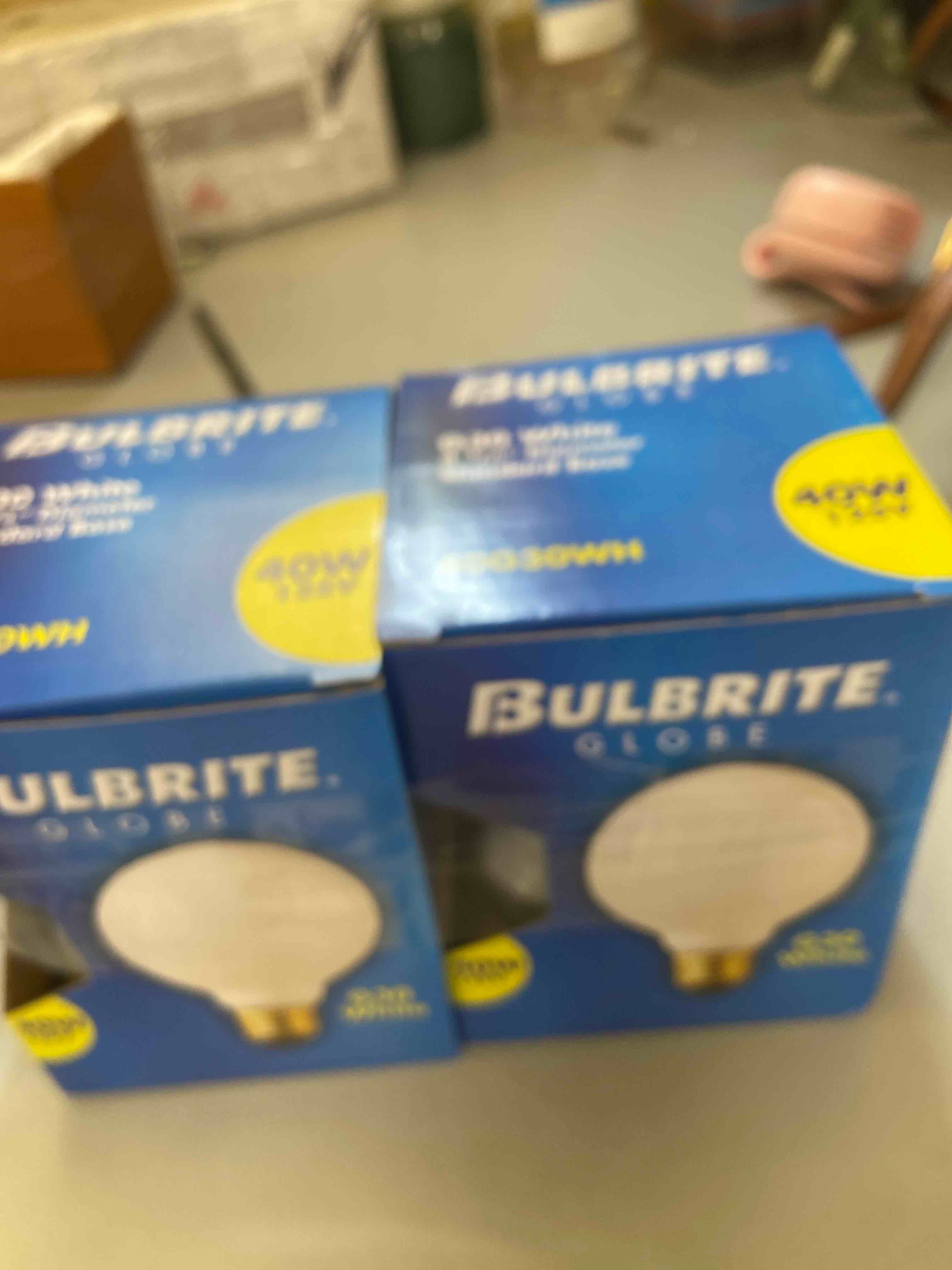 Condition photo showing New/Like New for bulbrite 340040 40g30wh 40-watt incandescent g30 globe, medium base, white -