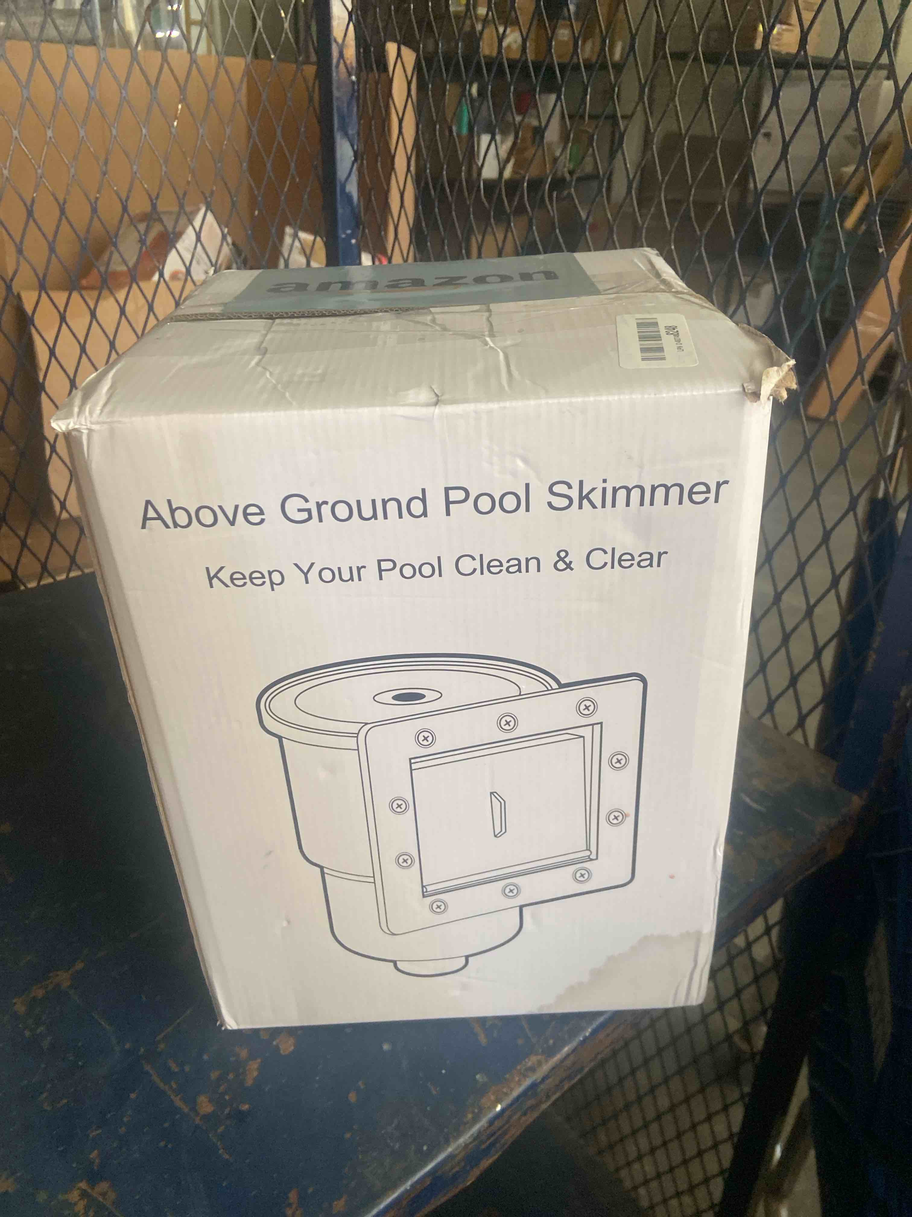 Condition photo showing Good Condition for swimline hydrotools standard abs thru-wall skimmer kit, white - includes return fitting and vacuum plate, maintenance accessories for above ground and backyard deck swimming pools standard (white)