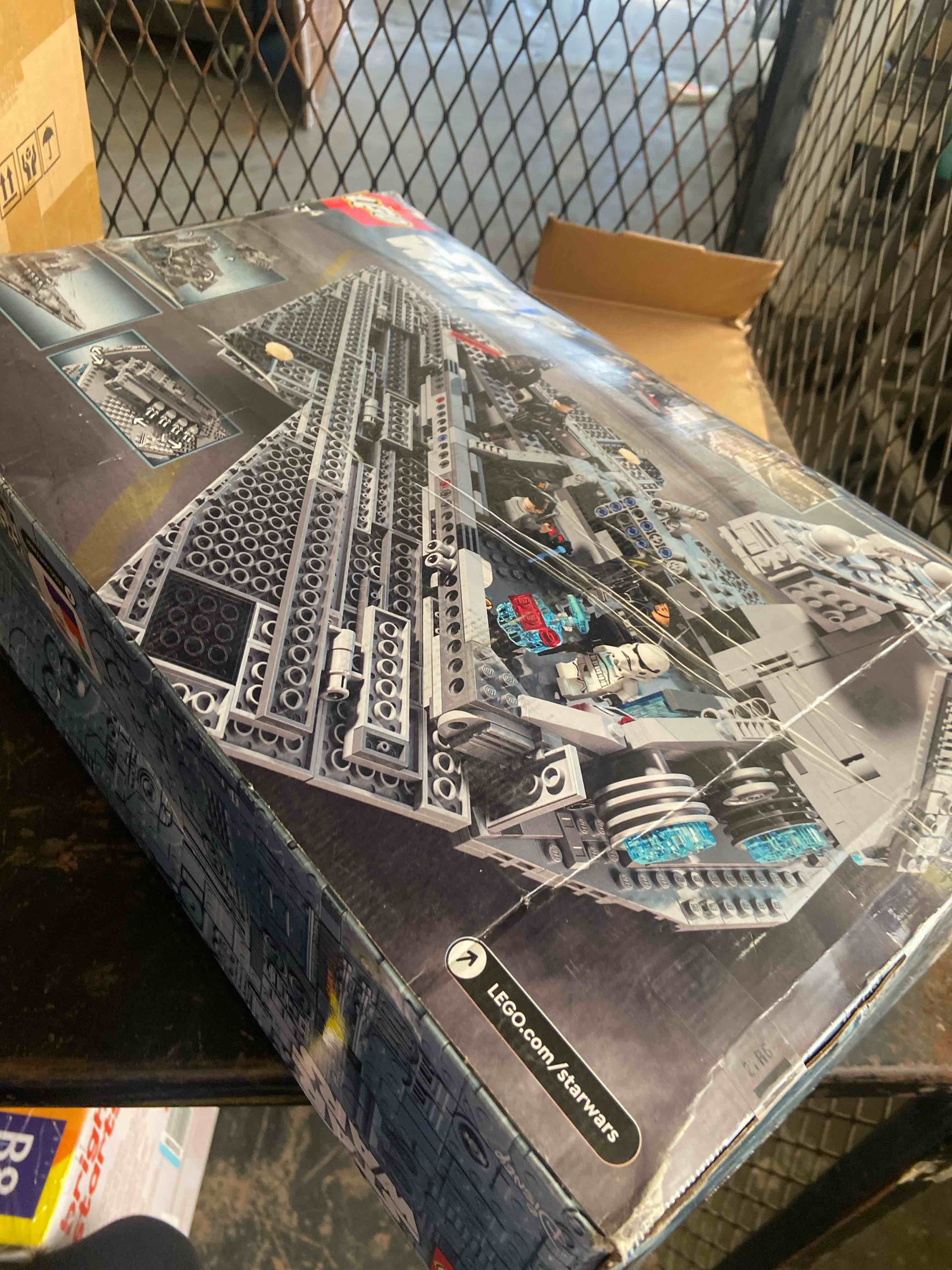Condition photo showing Good Condition for lego star wars imperial star destroyer building toy - build & display set for boys & girls, ages 10+ - gift for birthdays - star wars darth vader & 6 minifigure toys - 75394
