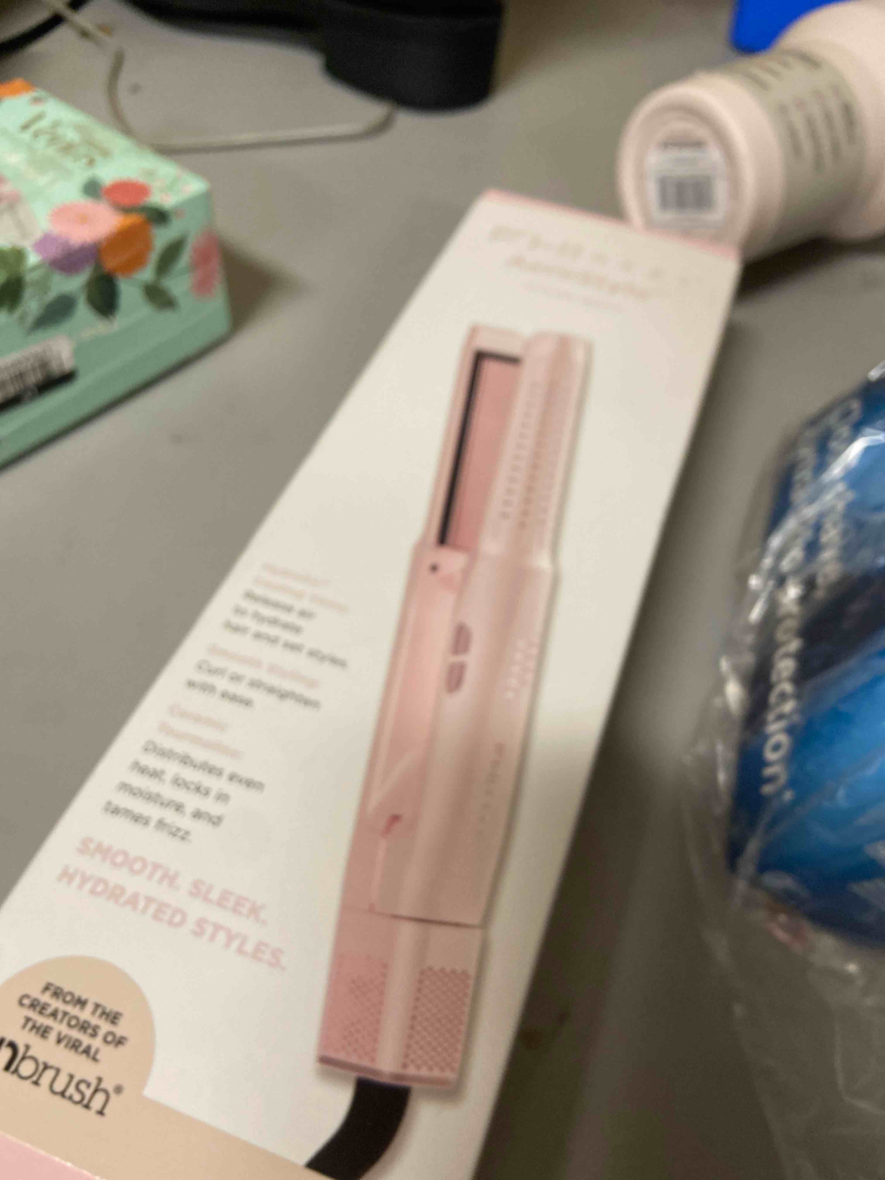 Condition photo showing New/Like New for fhi heat aerostyle ultimate styling flat iron - light pink - 1"x1": ceramic, tourmaline, all hair types, 4 heat settings