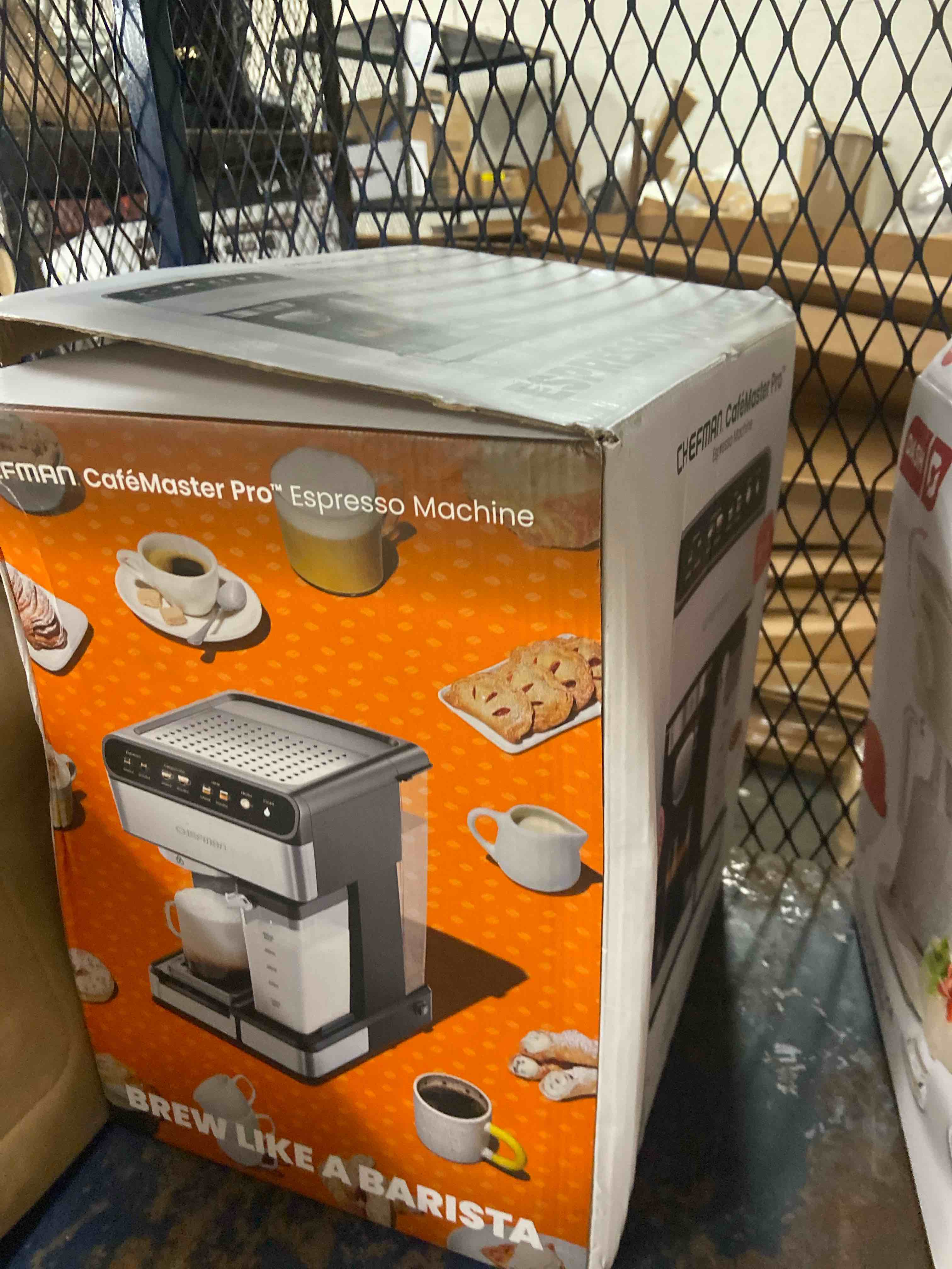 Condition photo showing Good Condition for chefman barista pro espresso maker stainless steel finish