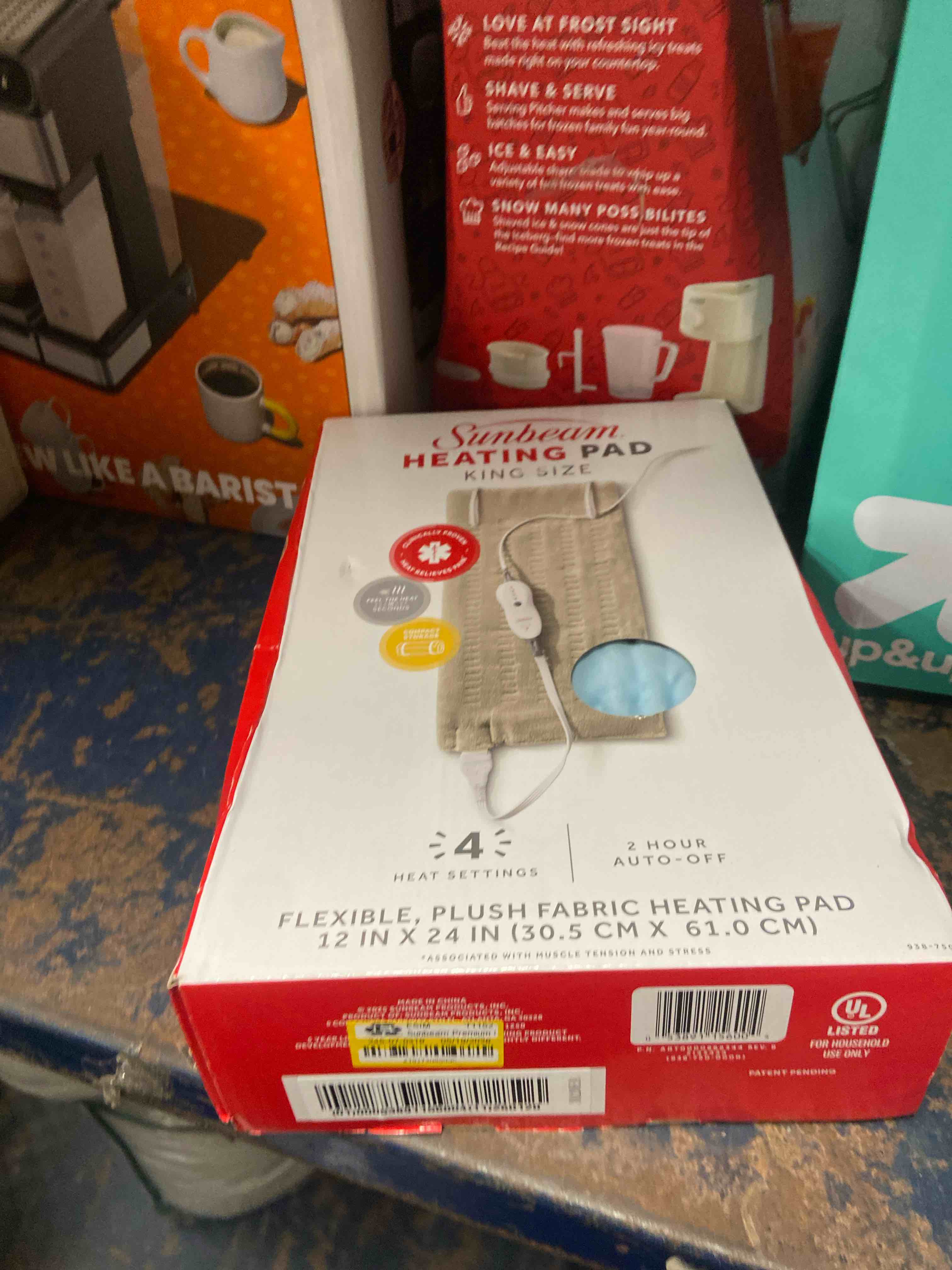 Condition photo showing New/Like New for sunbeam premium machine washable integrated heating pad with compact storage - king size
