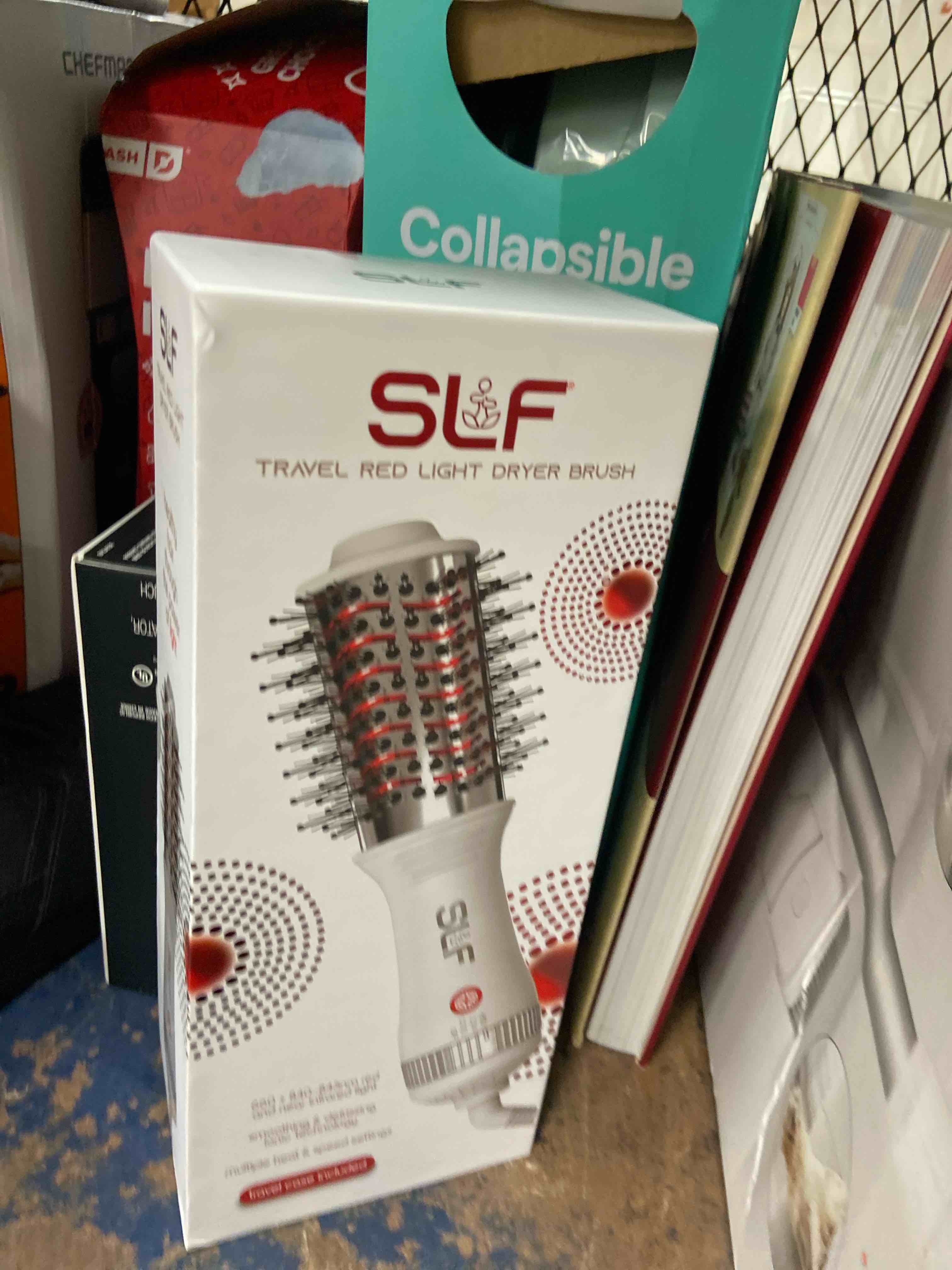 Condition photo showing New/Like New for slf red light therapy travel dryer hair brush
