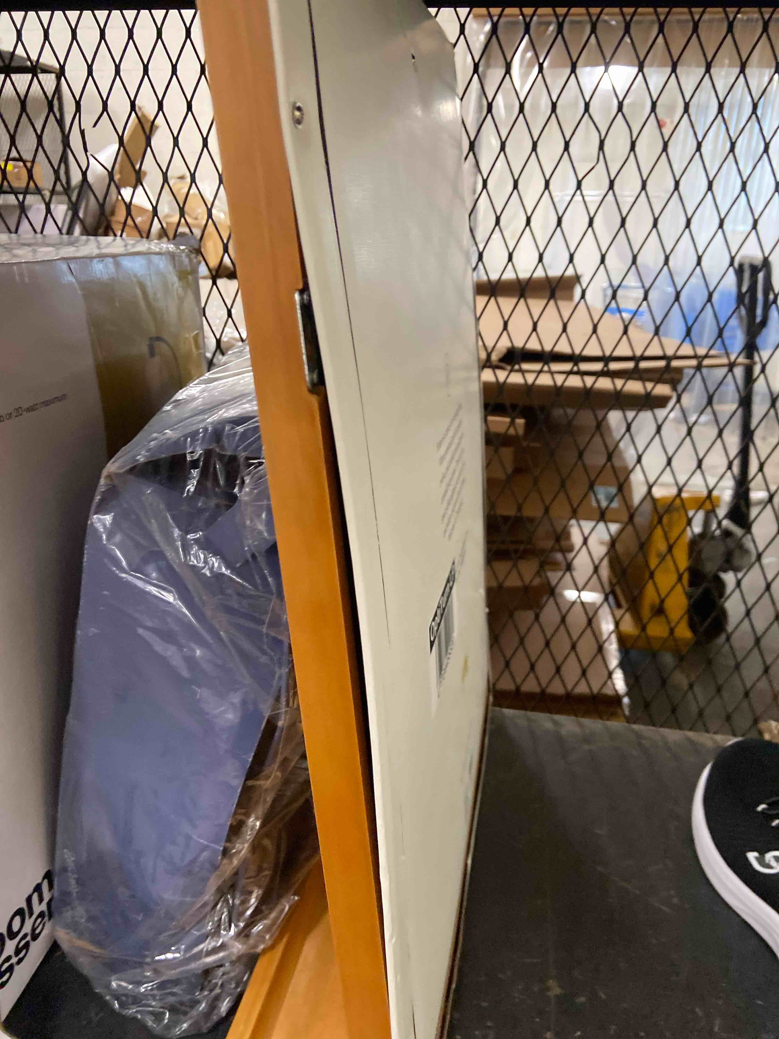 Condition photo showing Good Condition for 17"x20" memo board with shelf brown - threshold™