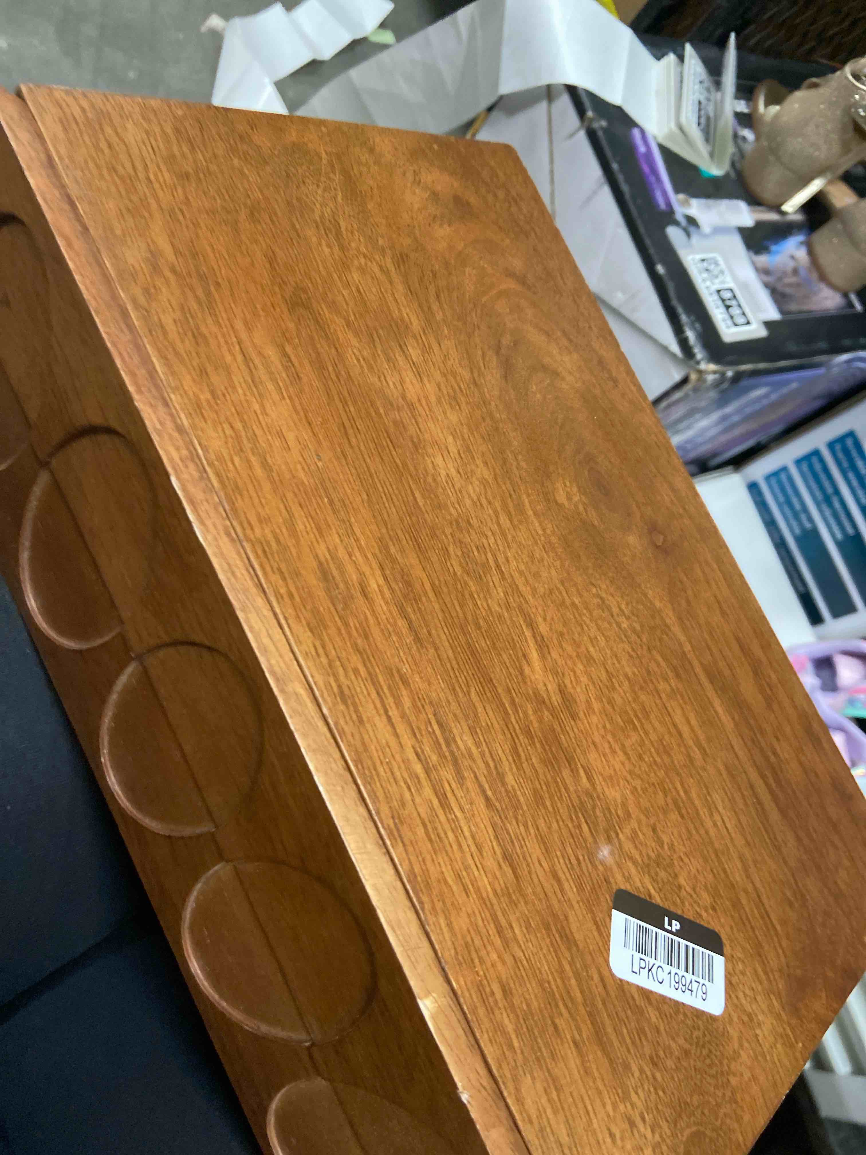 Condition photo showing New/Like New for two drawer wooden mid-century modern jewelry organizer - a new day™ brown