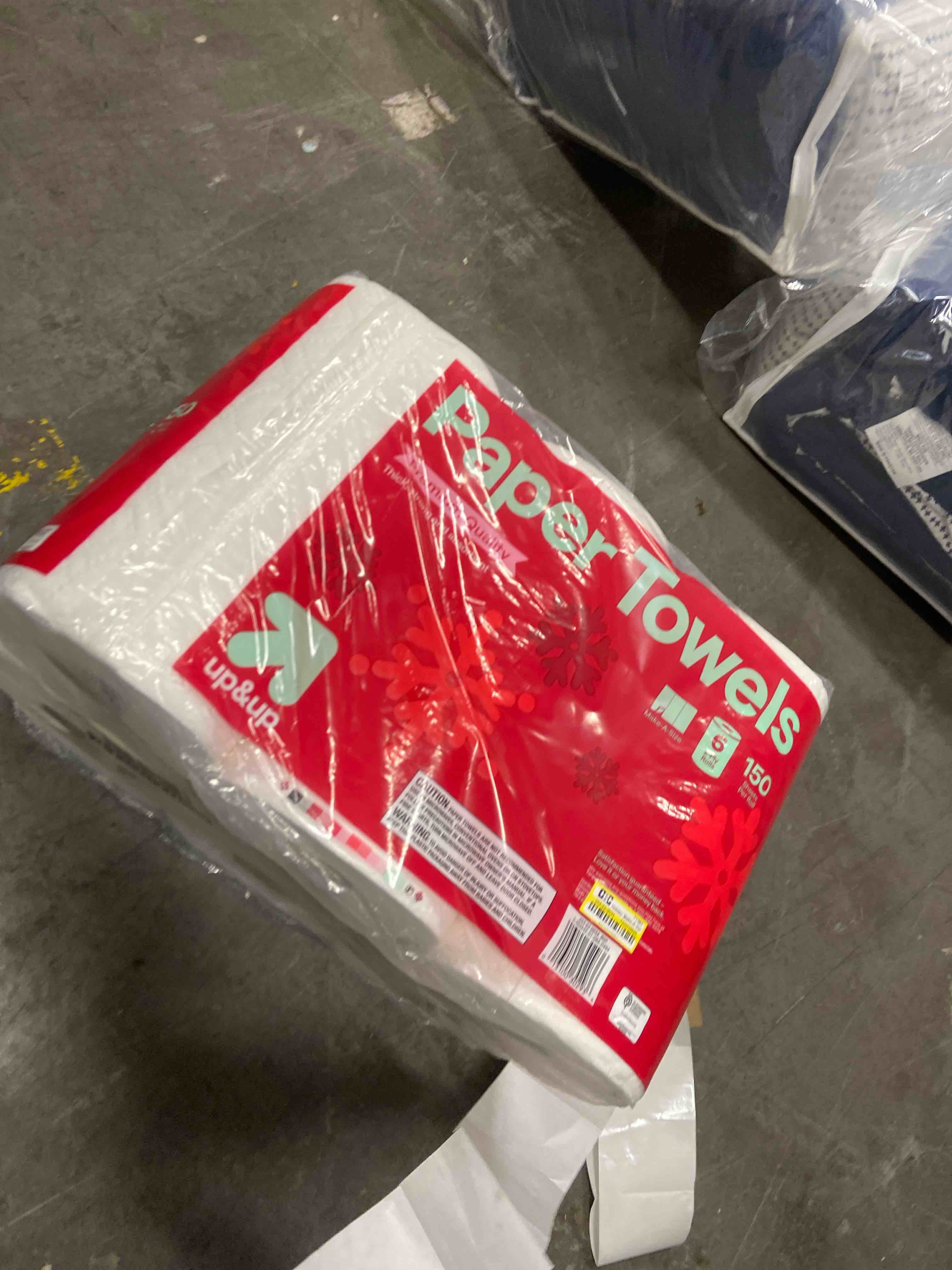 Condition photo showing New/Like New for holiday make-a-size paper towels - 150 sheets - 6 triple rolls - up&up™