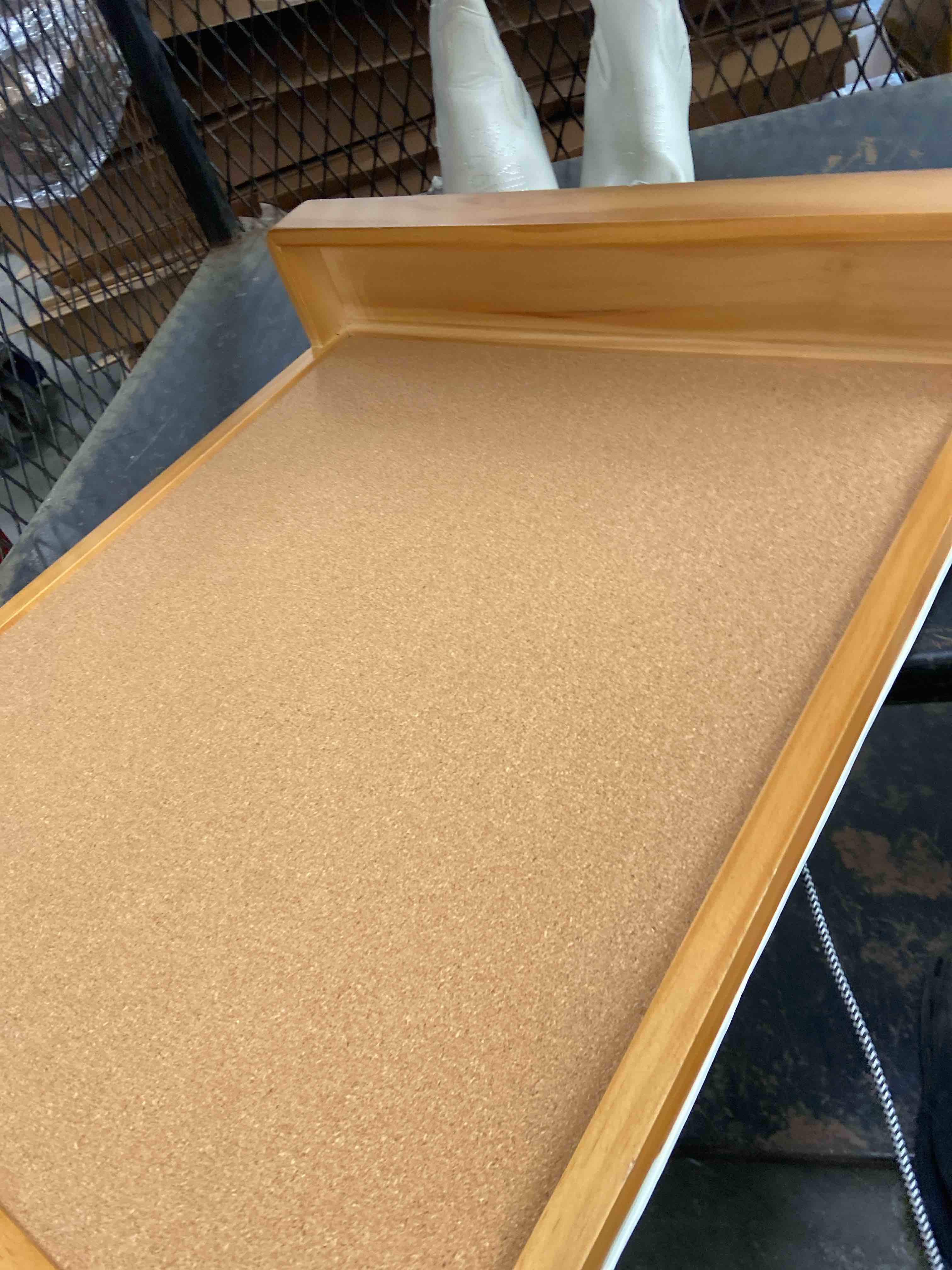 Condition photo showing New/Like New for 17"x20" memo board with shelf brown - threshold™