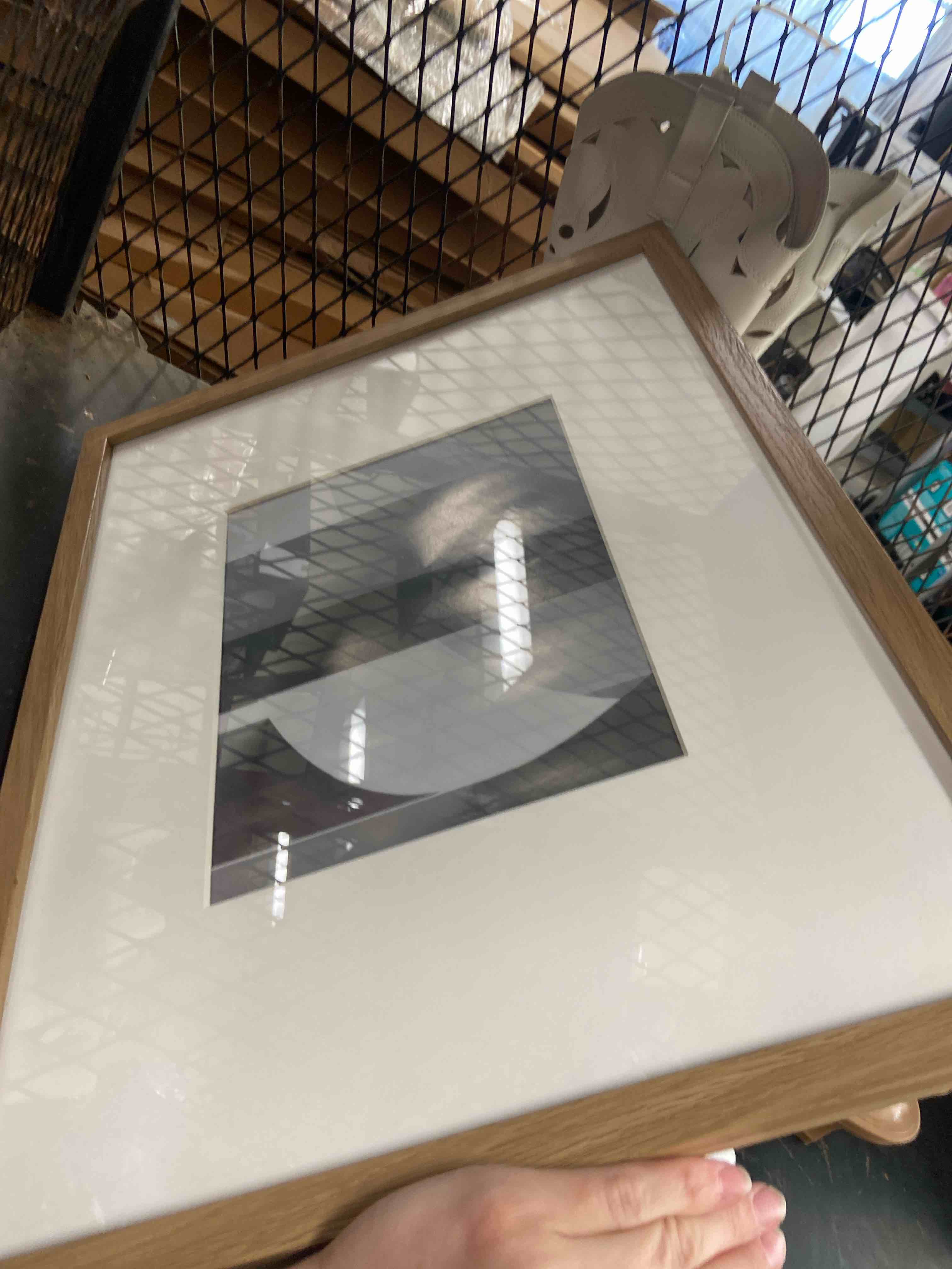 Condition photo showing New/Like New for 14" x 18" matted to 8" x 10" thin gallery frame with mat - room essentials™