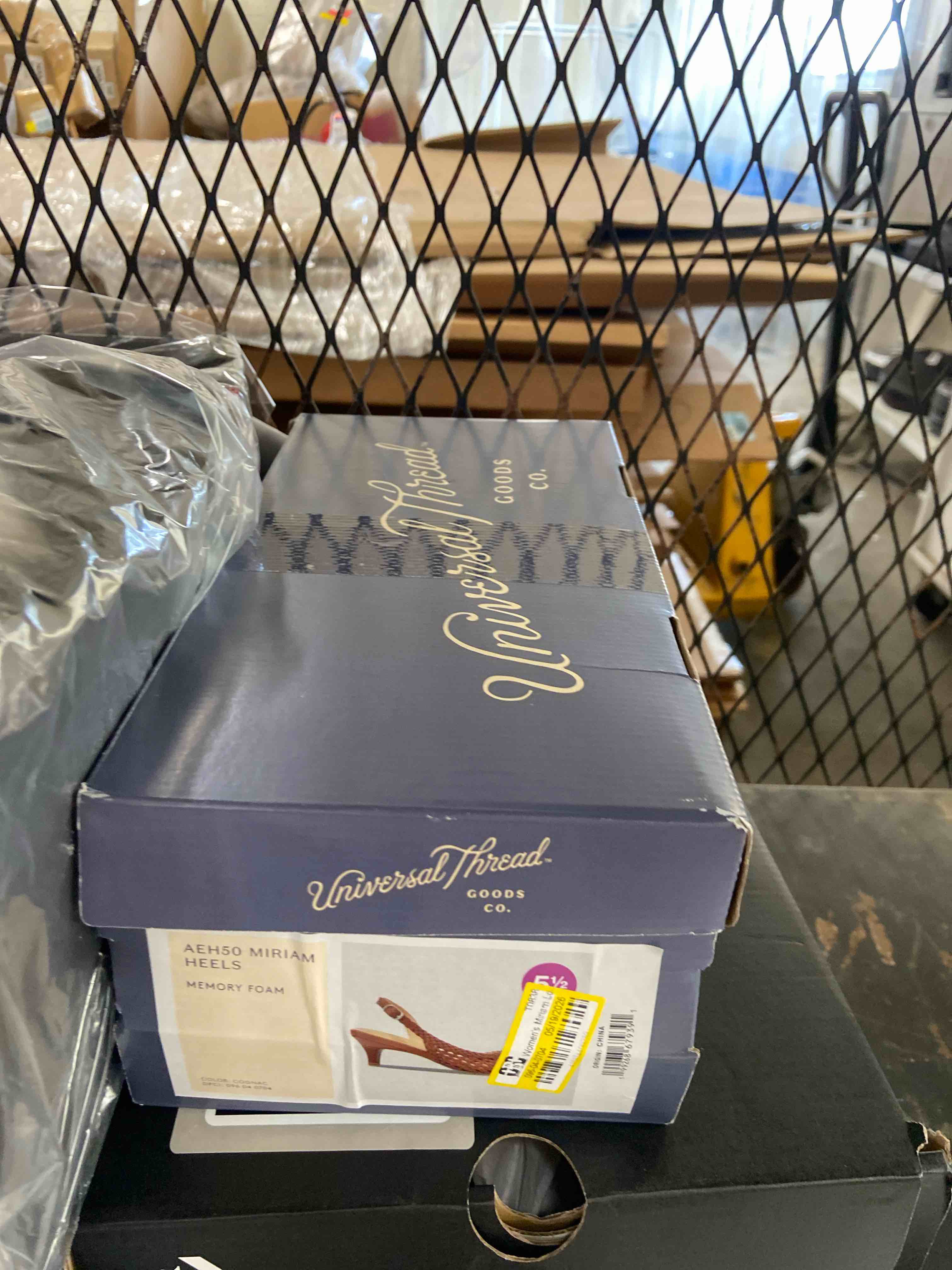 Condition photo showing New/Like New for women's miriam louis heels with memory foam - universal thread™ cognac 5.5