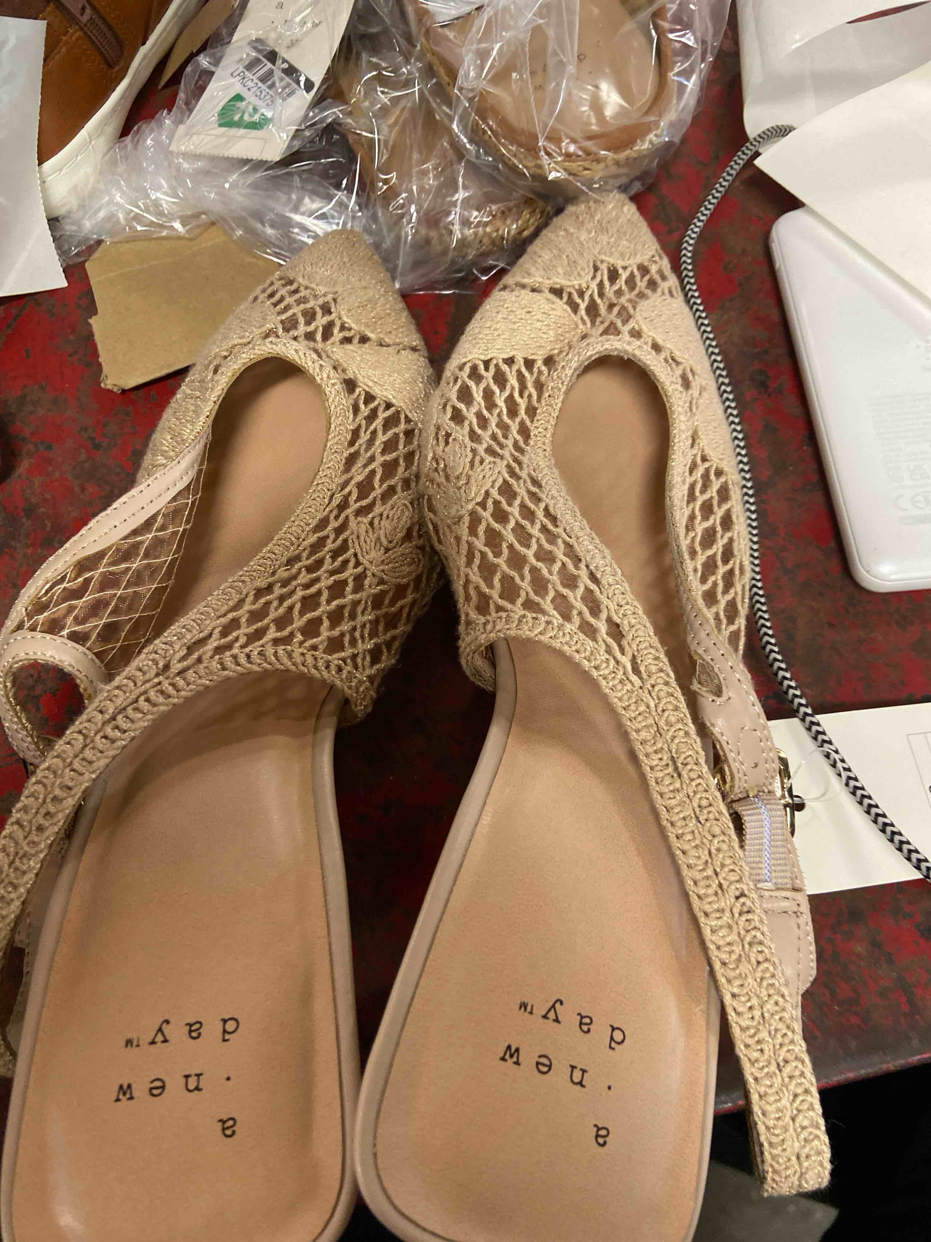 Condition photo showing New/Like New for women’s emmy heels with memory foam insole - a new day™ light taupe 9