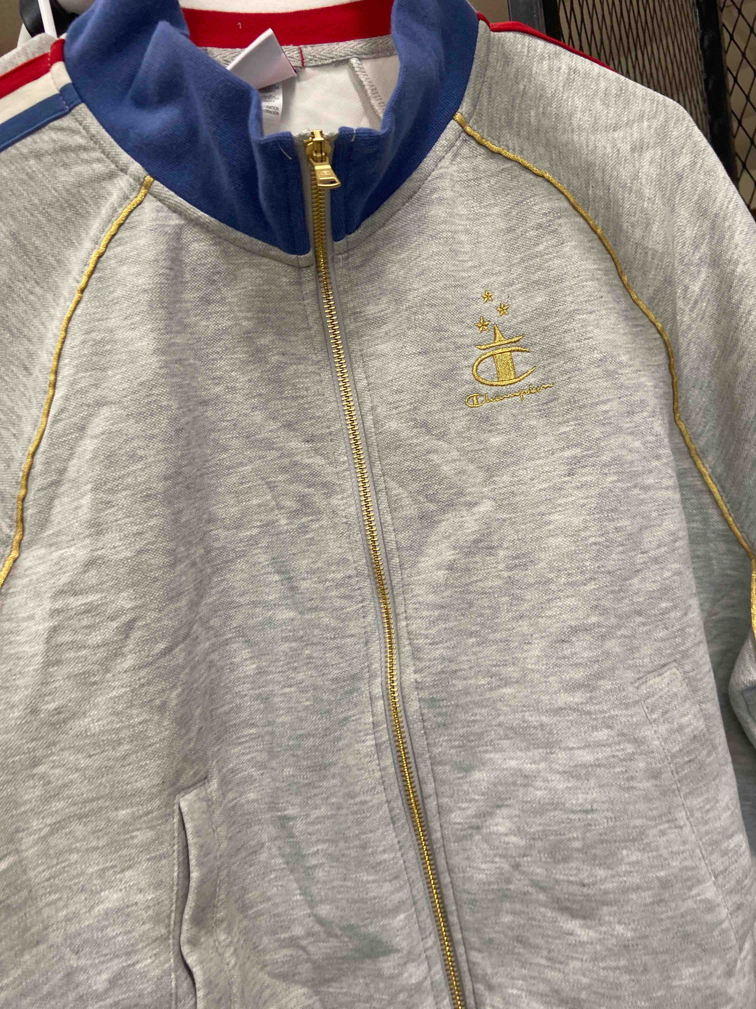 Condition photo showing New/Like New for champion women's gold medal game day full zip top - heather gray l