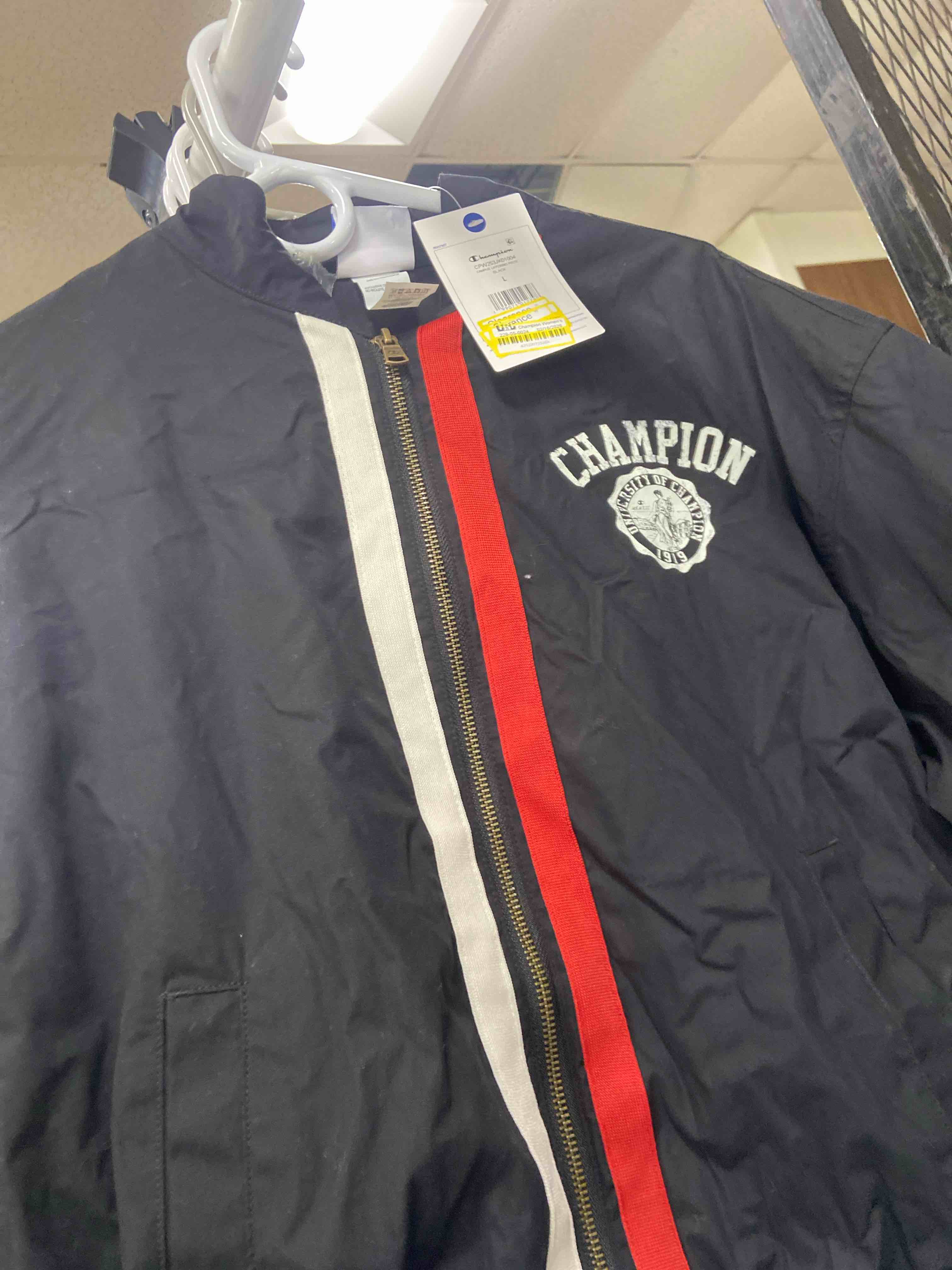 Condition photo showing New/Like New for champion women's game day full zip top - black l