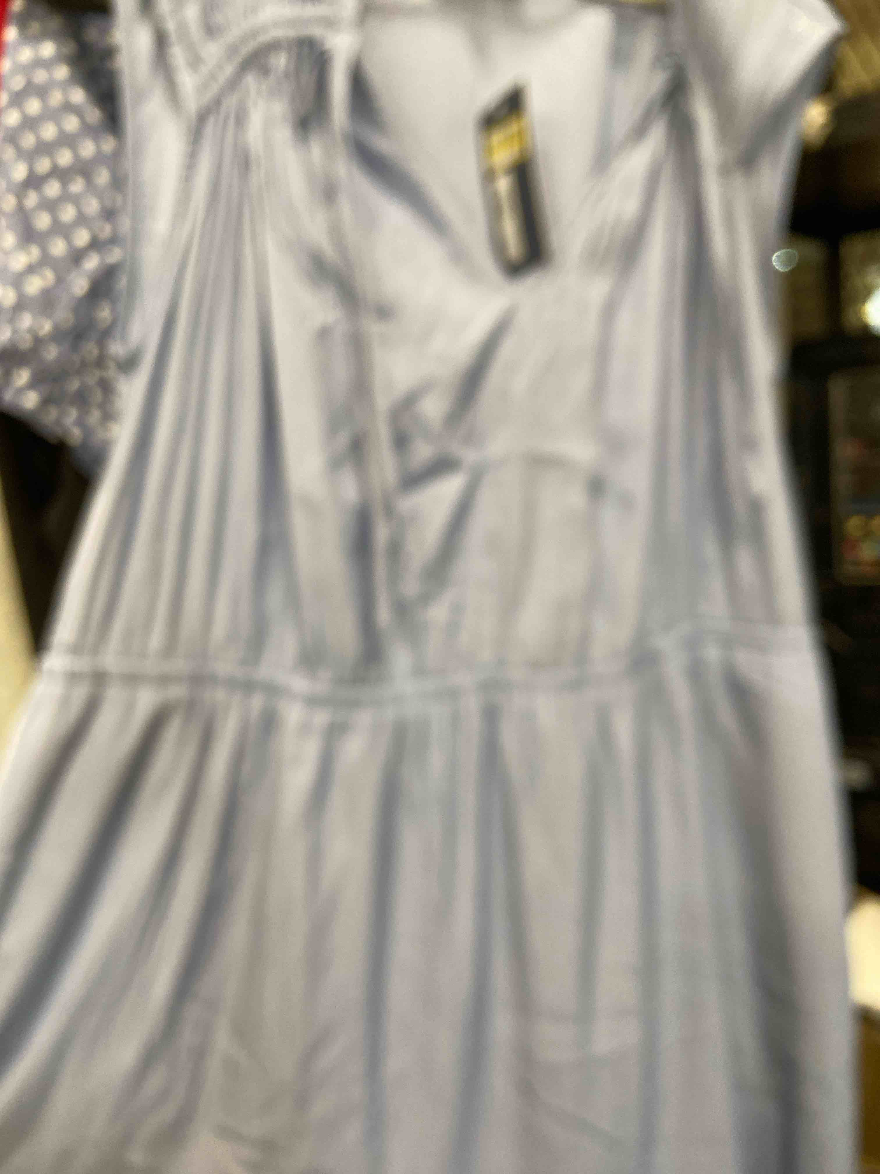 Condition photo showing New/Like New for women's cap sleeve tie shoulder midi dress - universal thread™ blue xxl