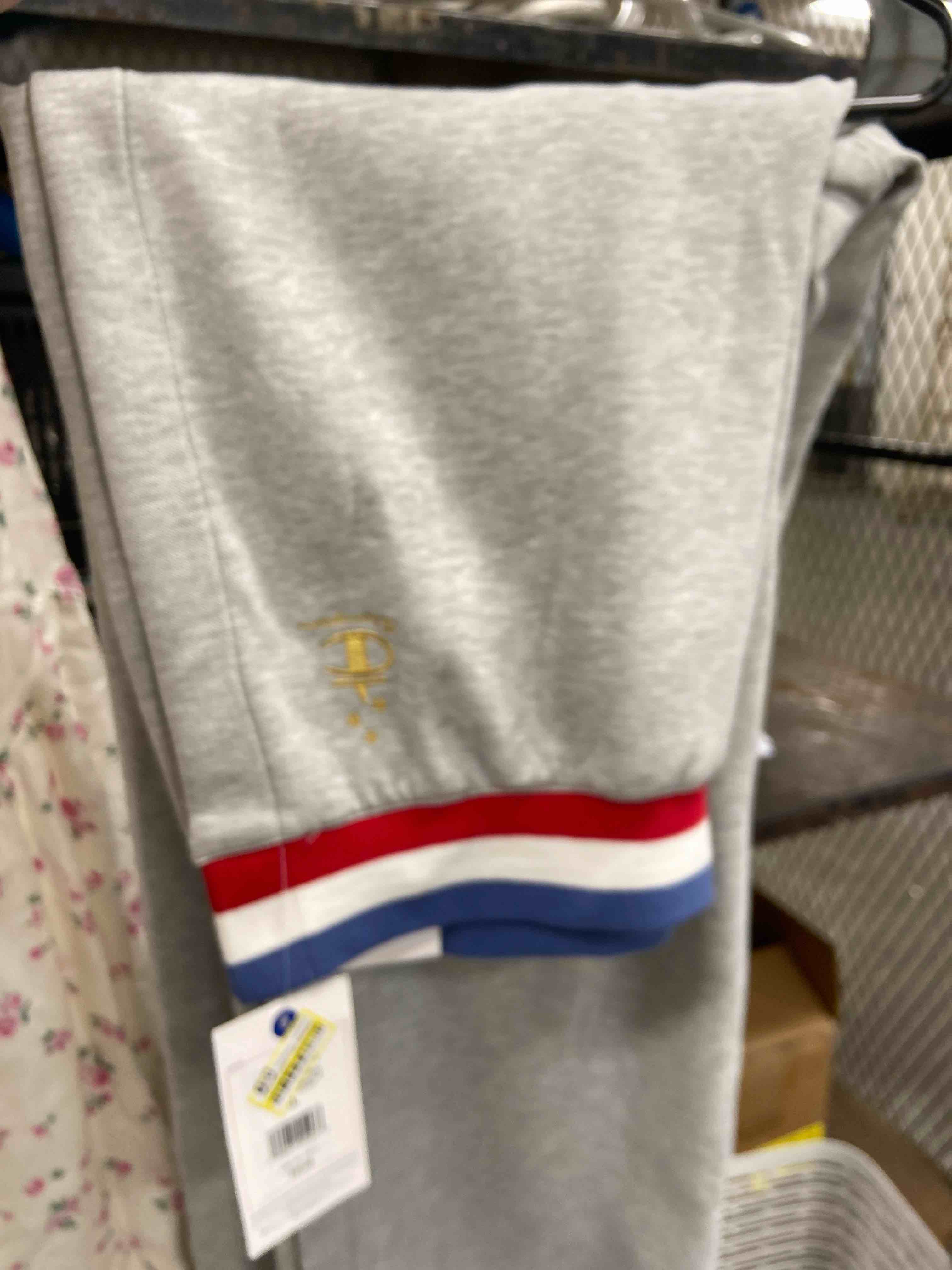 Condition photo showing New/Like New for champion women's gold medal game day full snap pants - heather gray xl