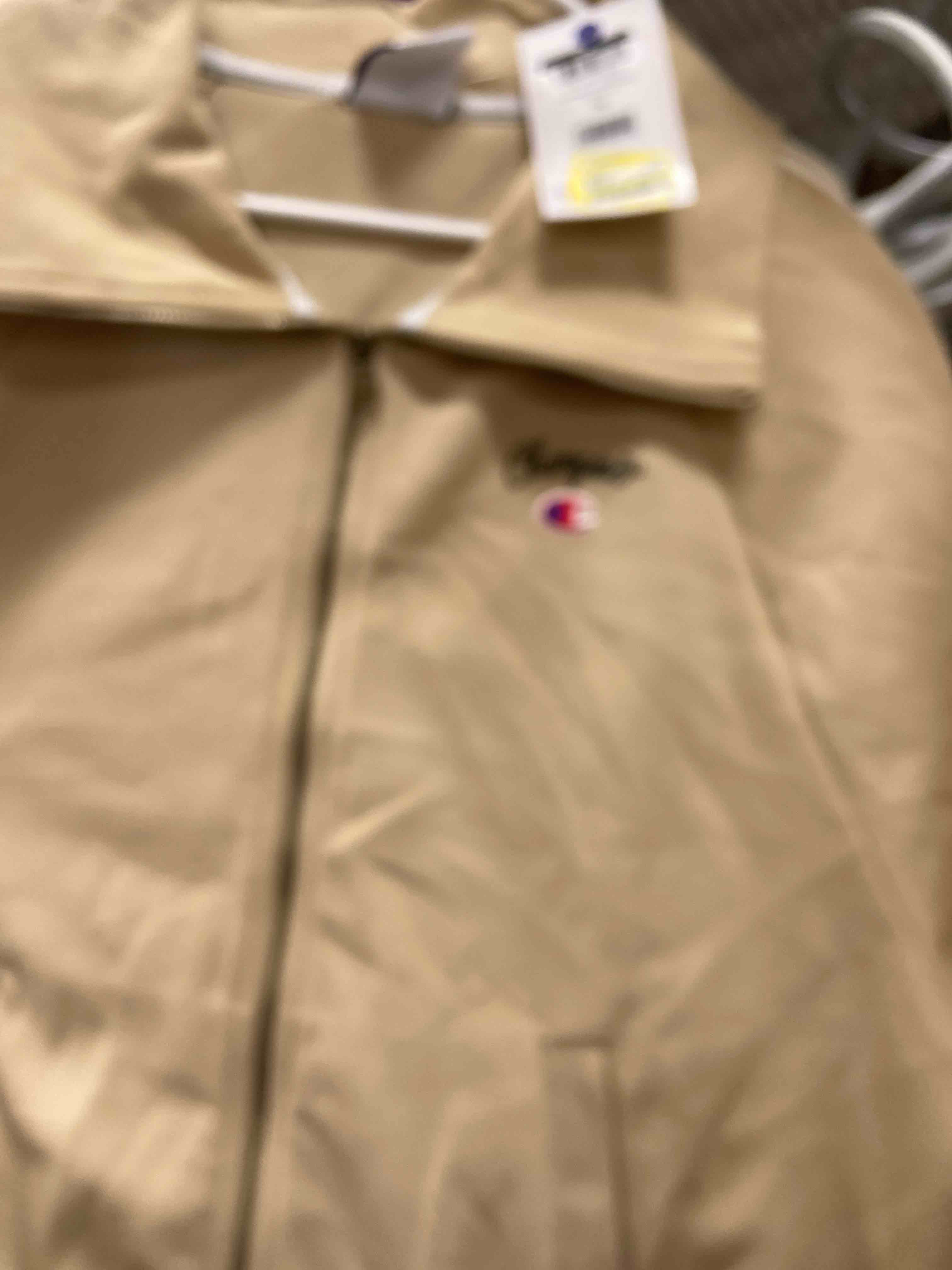 Condition photo showing New/Like New for champion women's game day full zip mock neck top - tan xxl