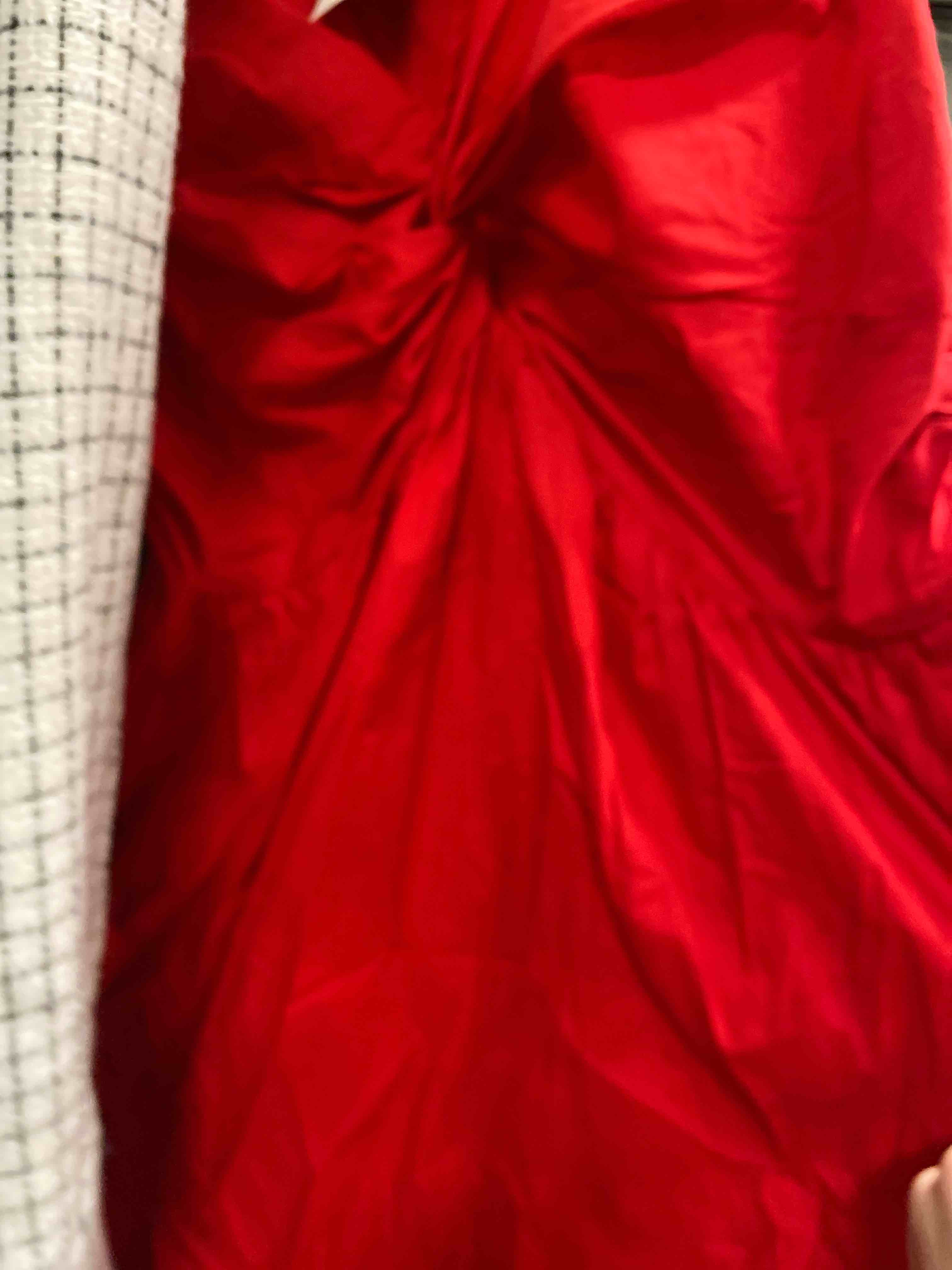 Condition photo showing New/Like New for women's twist-front midi dress - a new day™ red m