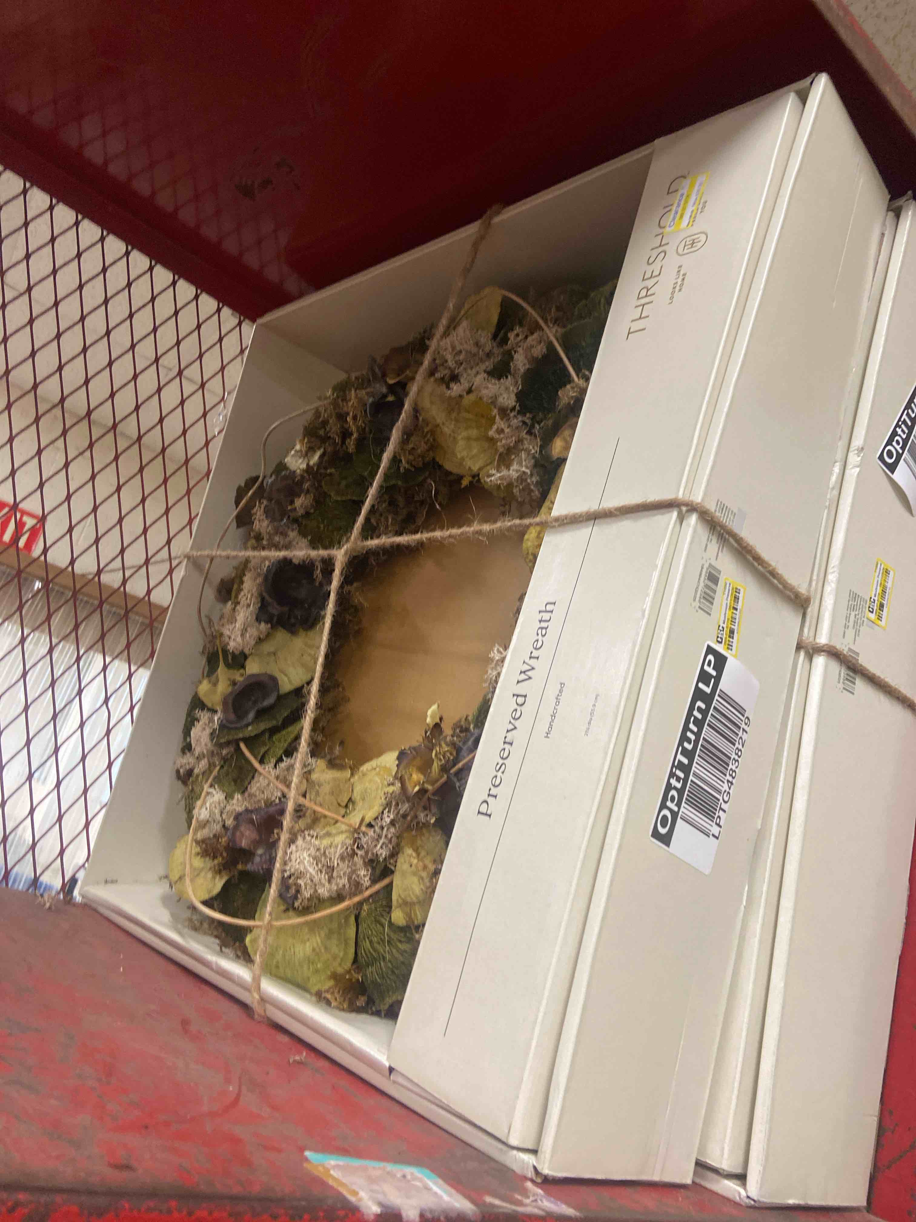 Condition photo showing New/Like New for mushroom preserved wreath - threshold™
