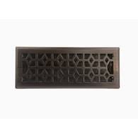 allen + roth 4-in x 12-in maximum airflow steel oil-rubbed bronze floor register