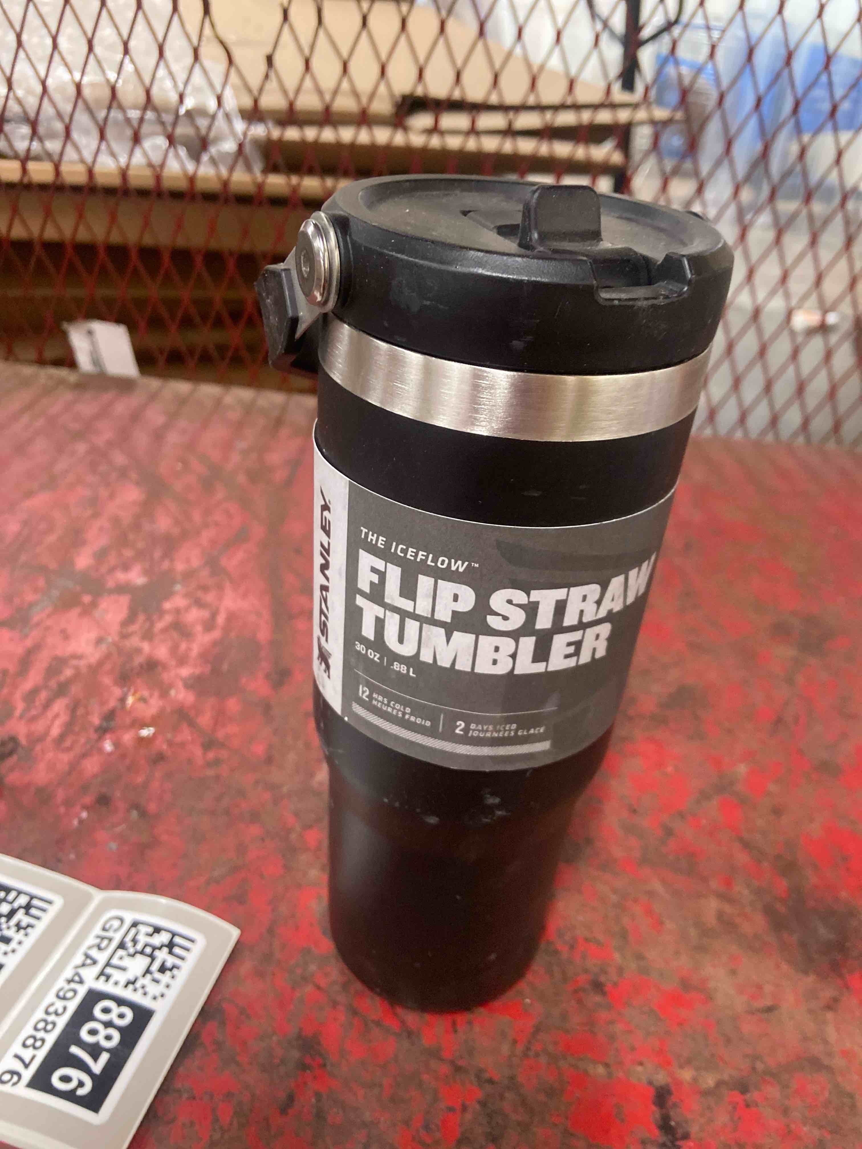 Condition photo showing New/Like New for stanley 30-fl oz stainless steel insulated water bottle- black