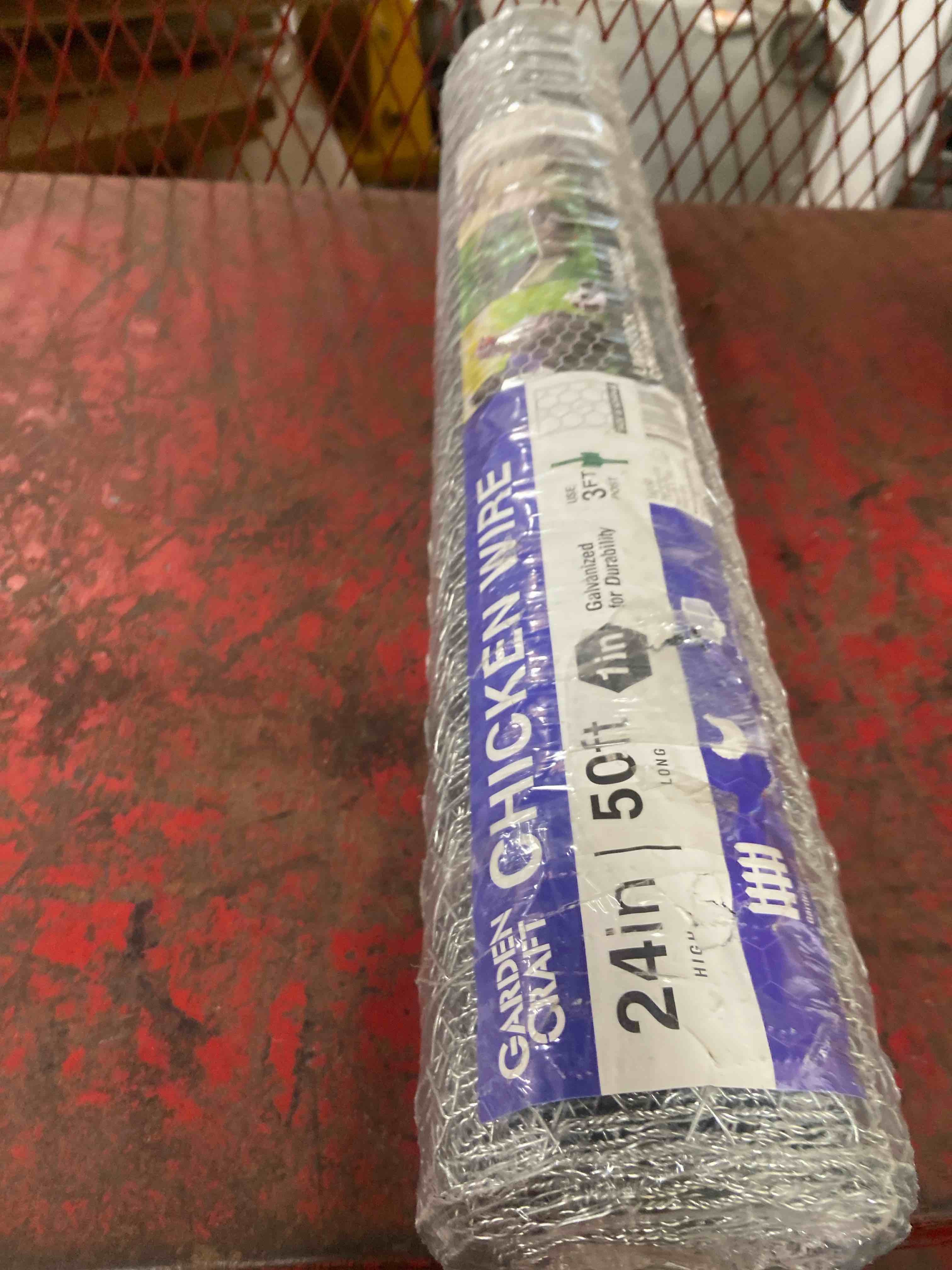 Condition photo showing New/Like New for garden zone 24 in. h x 50 ft. l 20 ga. silver poultry netting