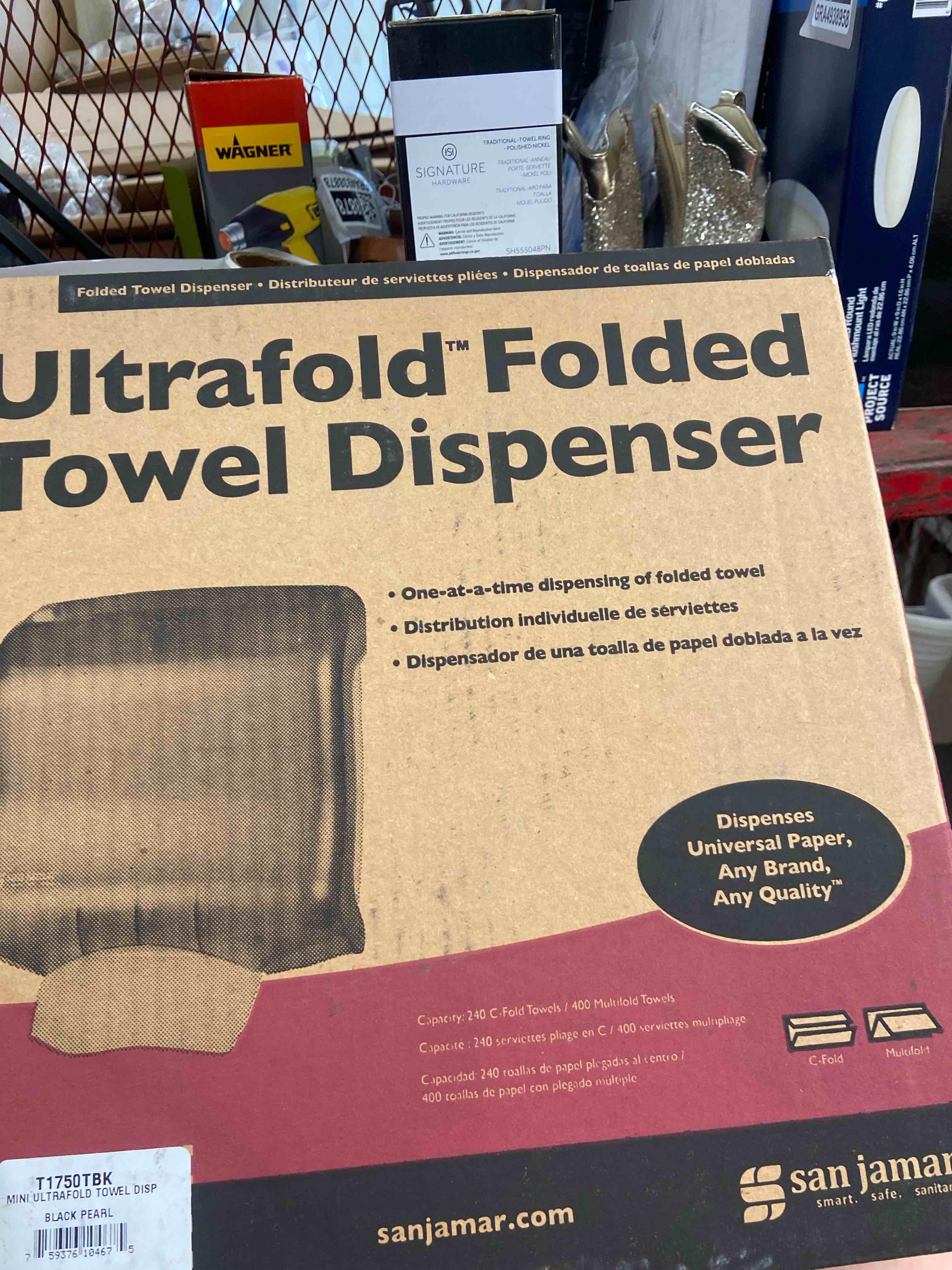 Condition photo showing New/Like New for san jamar ultrafold paper towel dispenser t1750tbk - 1 each