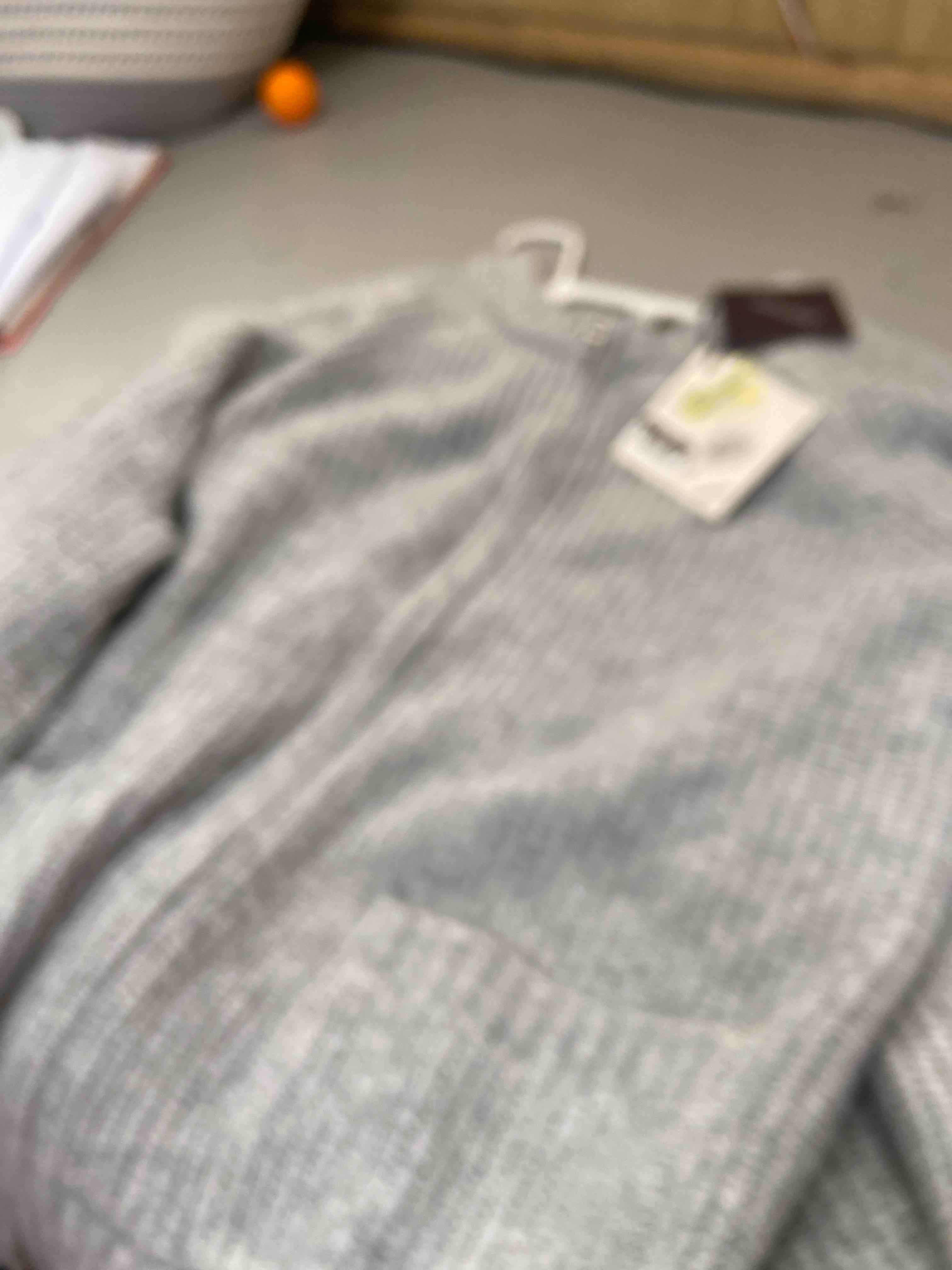Condition photo showing New/Like New for women's double zip cardigan sweater - ava & viv™ gray 3x
