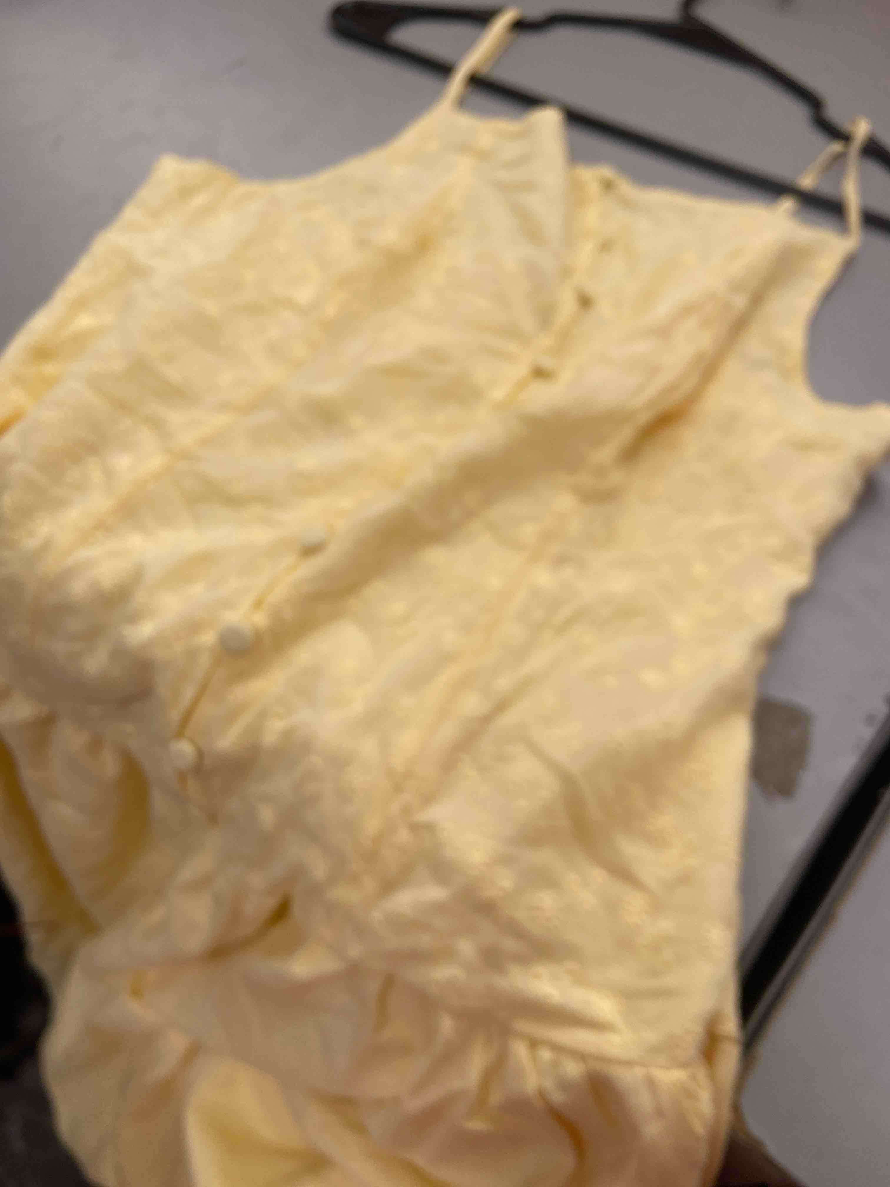 Condition photo showing New/Like New for women's high neck dropped waist midi a-line dress - wild fable™ yellow m