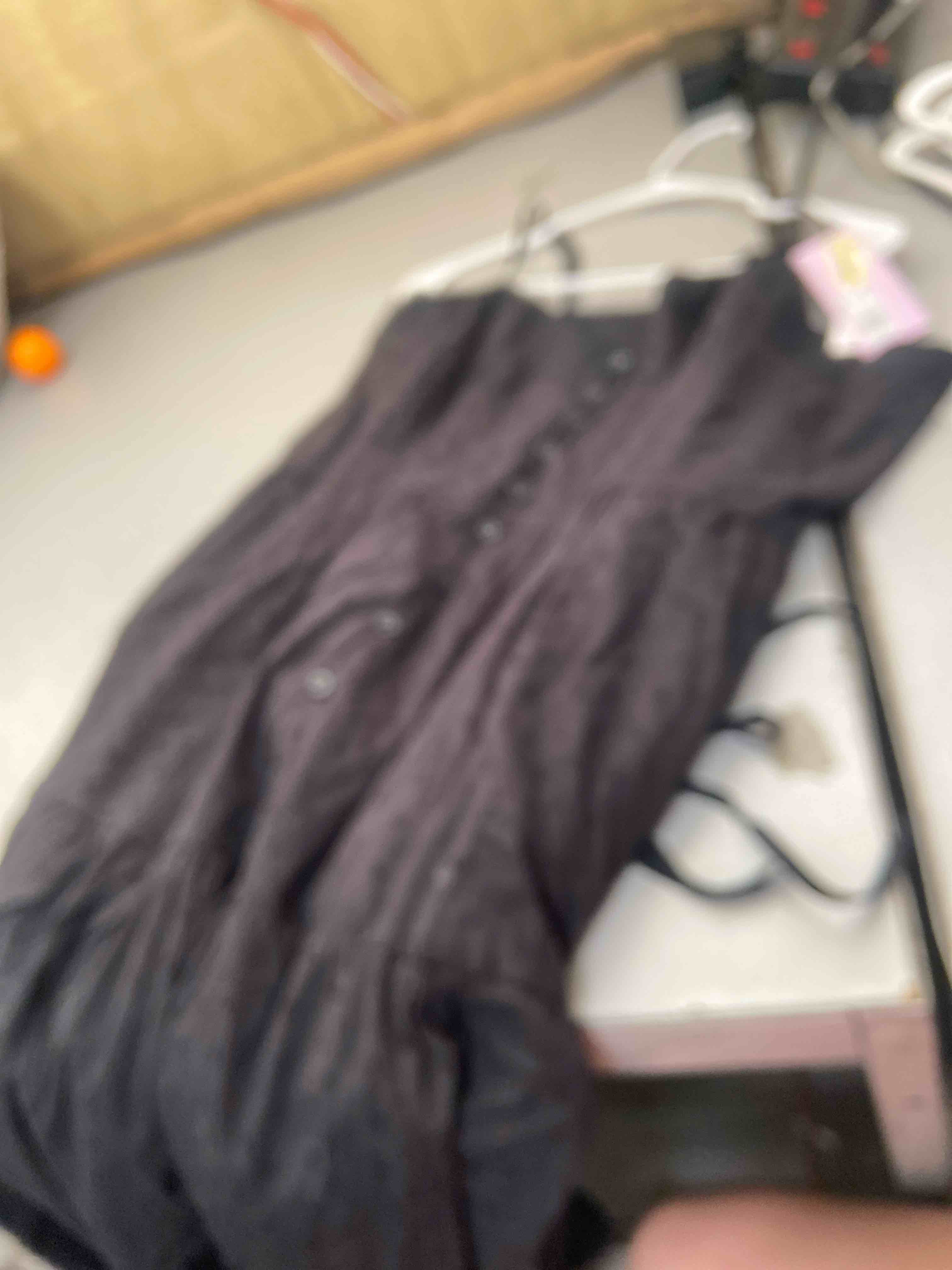 Condition photo showing New/Like New for women's button-front tiered a-line dress - wild fable™ black xl