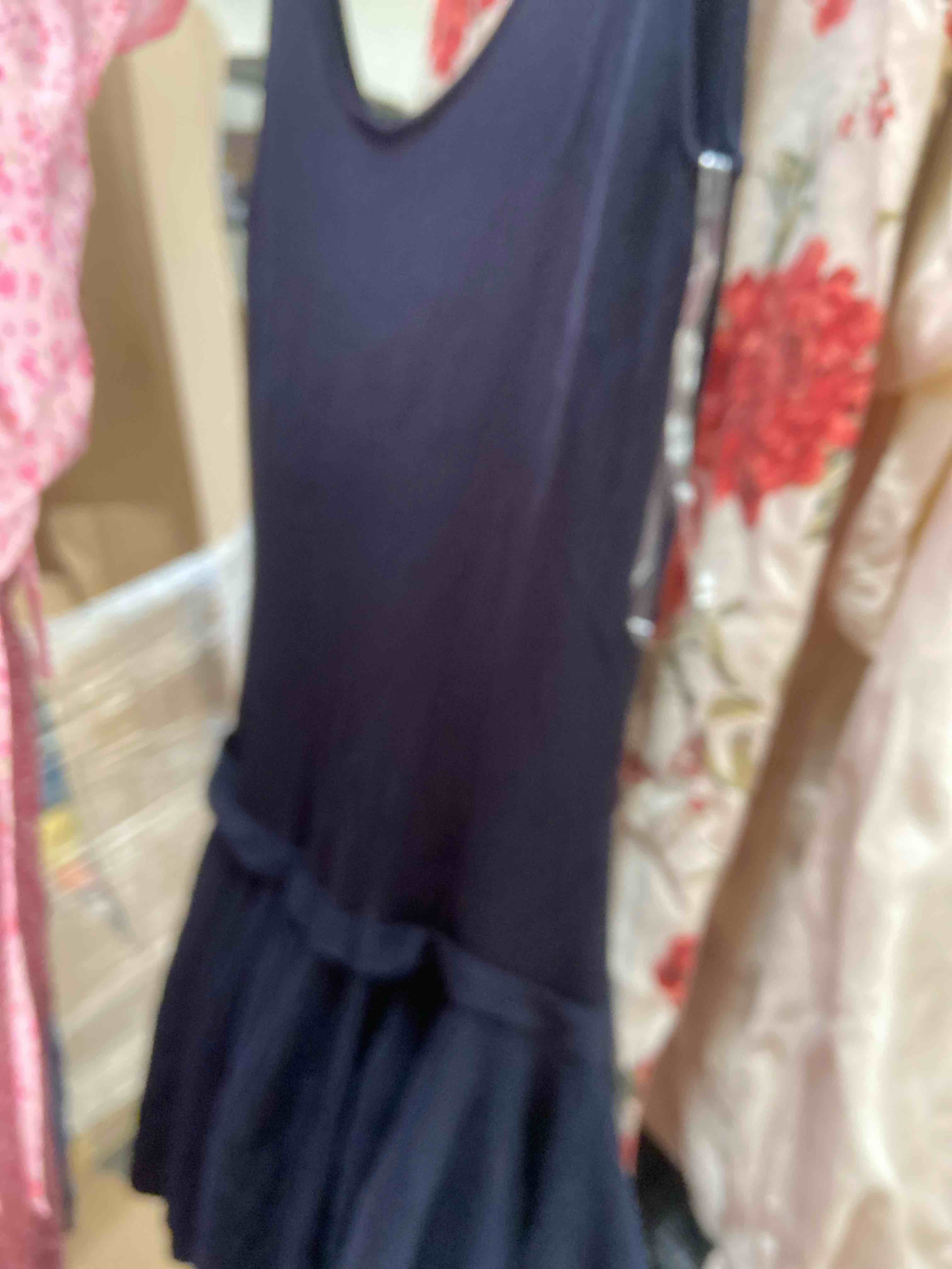 Condition photo showing New/Like New for kbb by kahlana women's mini 'the knit slip dress' - navy blue xs