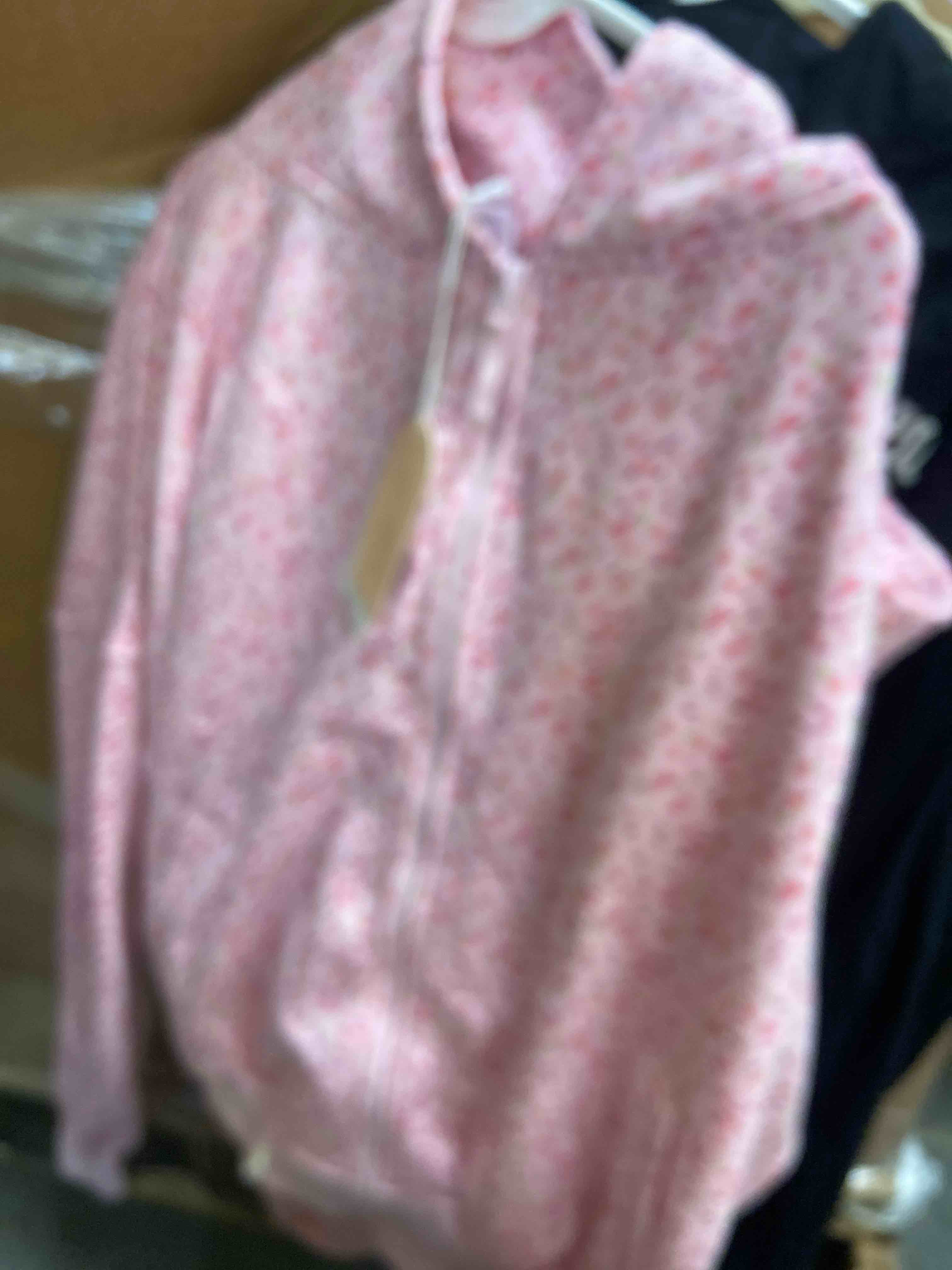 Condition photo showing New/Like New for blogilates women's mommy & me marshmallow full zip hooded sweatshirt - pink floral print 1x